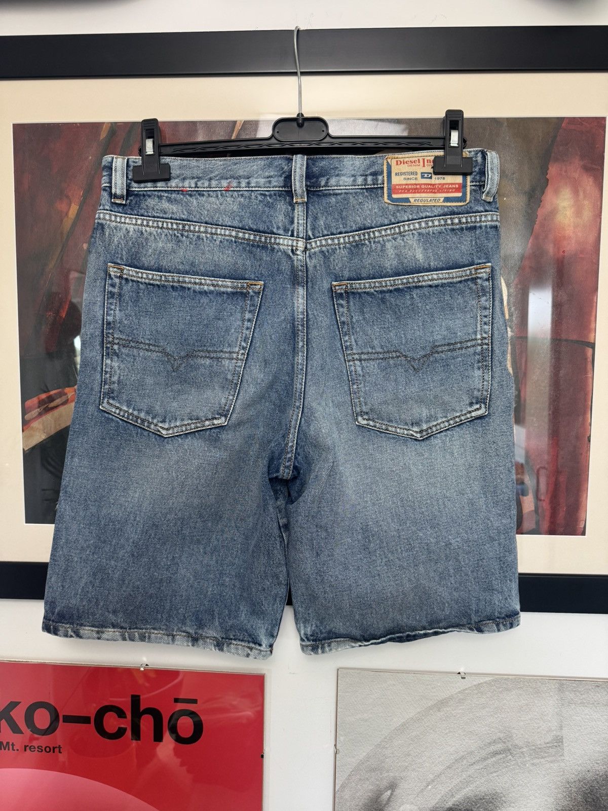 Diesel Diesel Denim Shorts Regular Jeans Y2k Vintage Streetwear Size US 30 / EU 46 - 2 Thumbnail