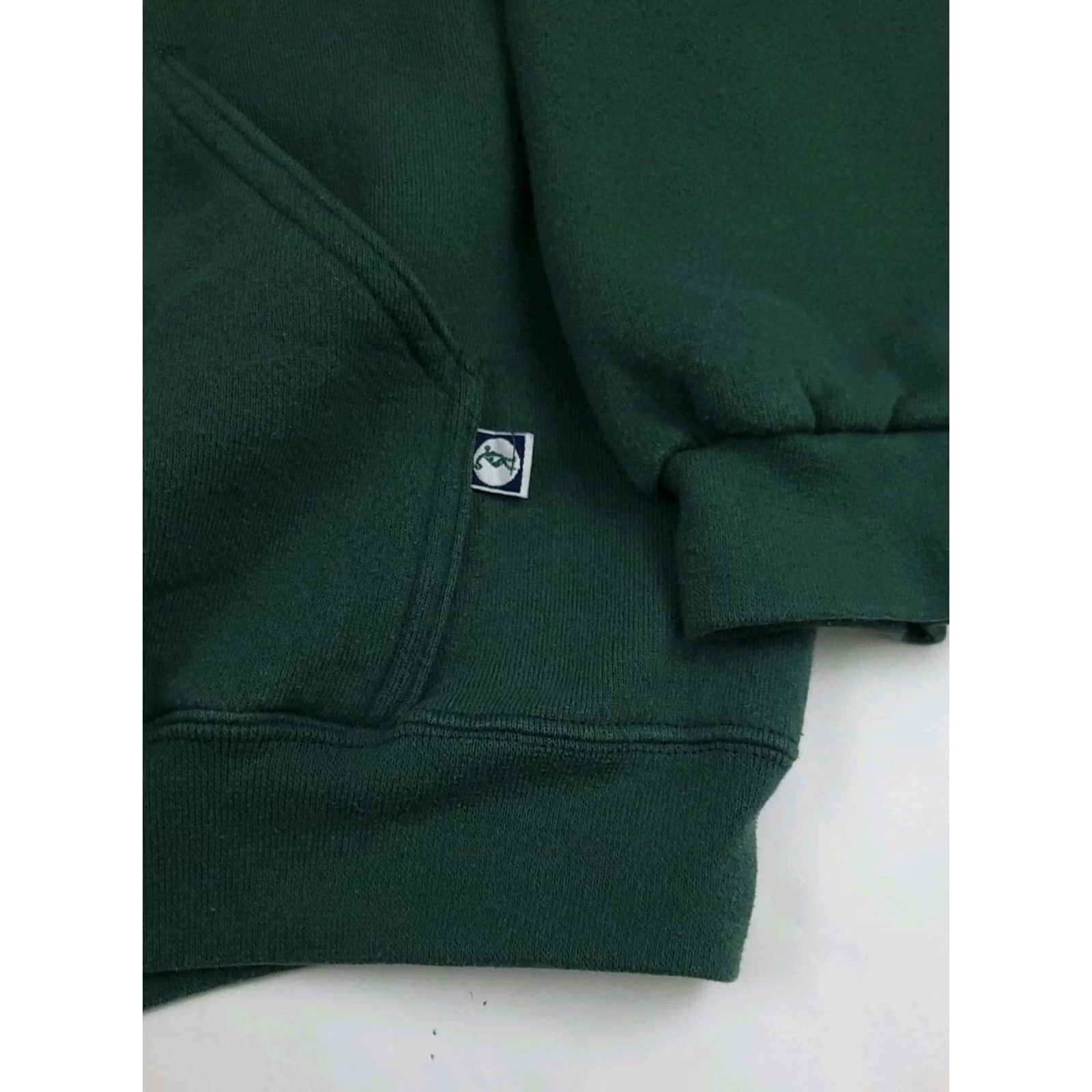 Vintage Vintage Discus Athletic Hoodie Dark Green Blank Pullover USA 90s Worn READ* Size US L / EU 52-54 / 3 - 4 Thumbnail