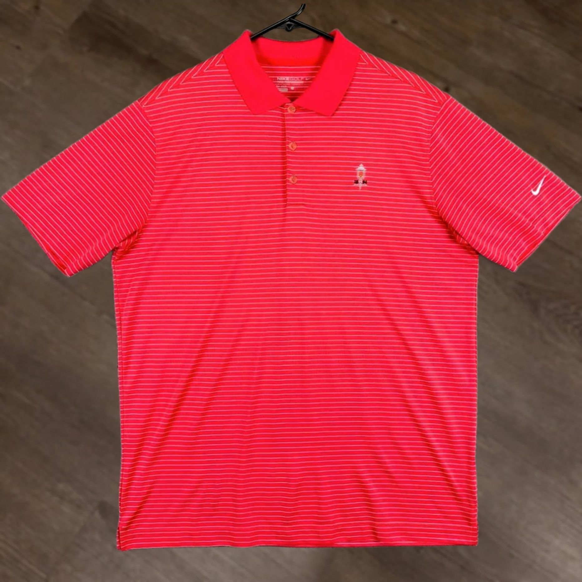 Nike Nike Golf Shirt Polo Men L Red Striped Tour Performance Dri-Fit Stretch Flex Size US L / EU 52-54 / 3 - 1 Thumbnail