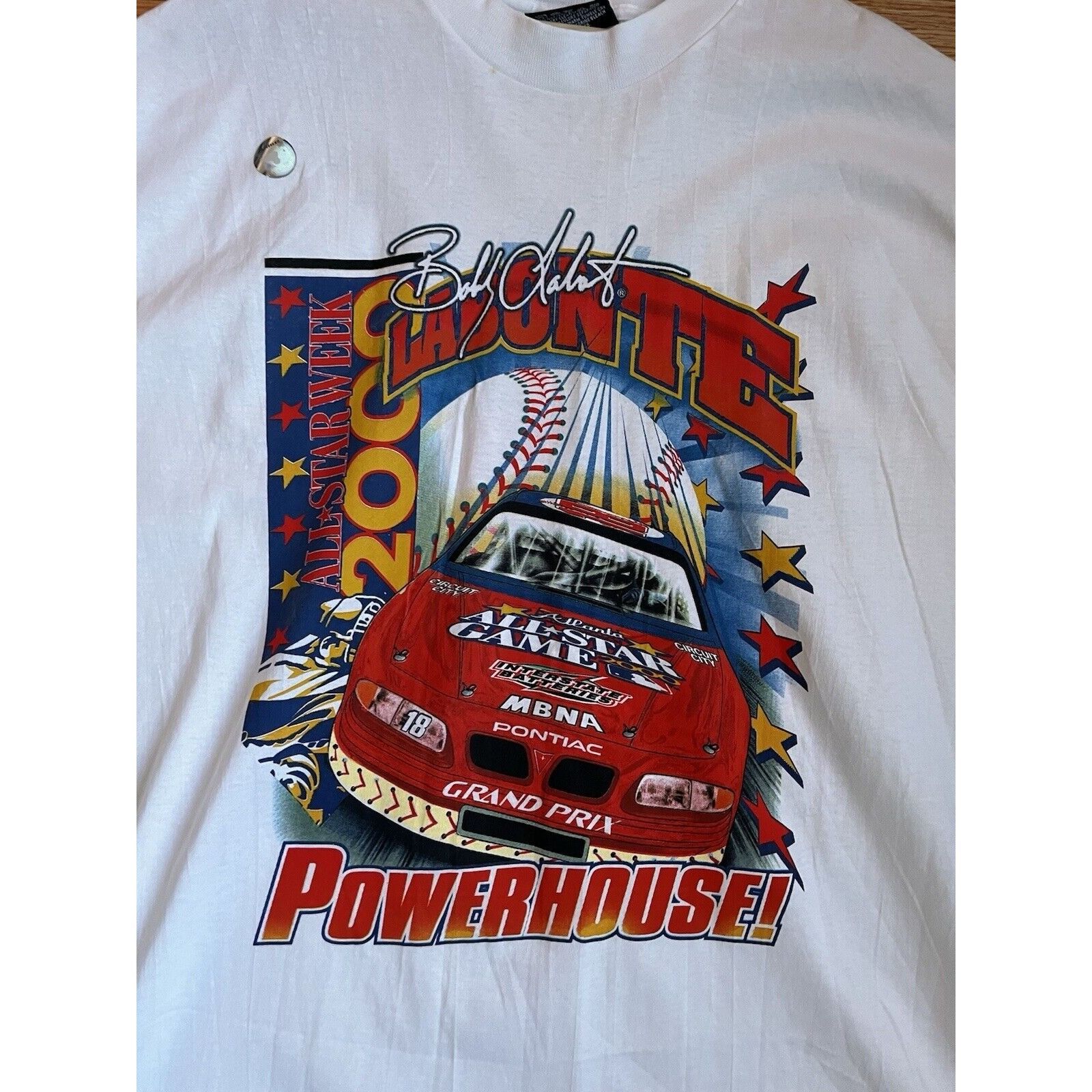 NASCAR VINTAGE NASCAR BOBBY LABONTE 18 RACING ALL STAR WEEK T SHIRT Size US XL / EU 56 / 4 - 5 Thumbnail