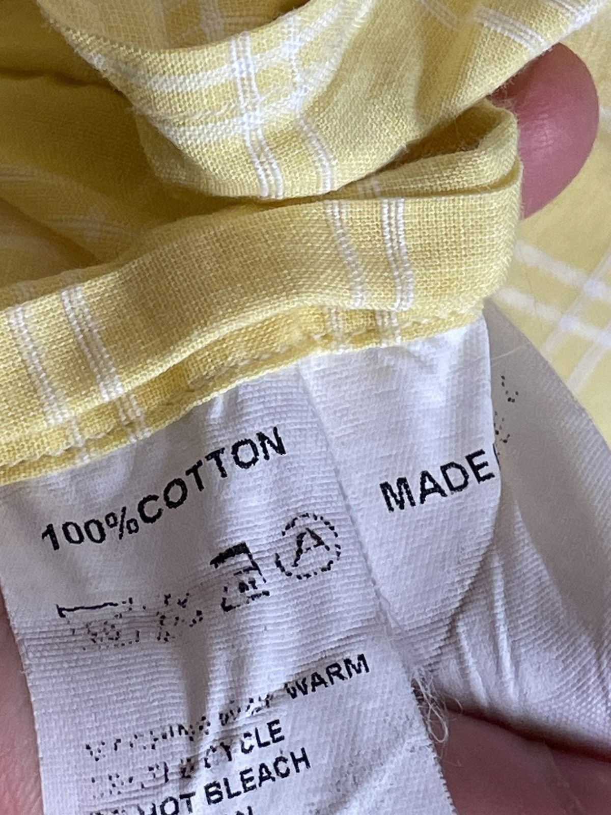Vintage × Yves Saint Laurent Vintage Check Yves Saint Laurent Pour Homme Button Up Shirt Size US L / EU 52-54 / 3 - 11 Thumbnail