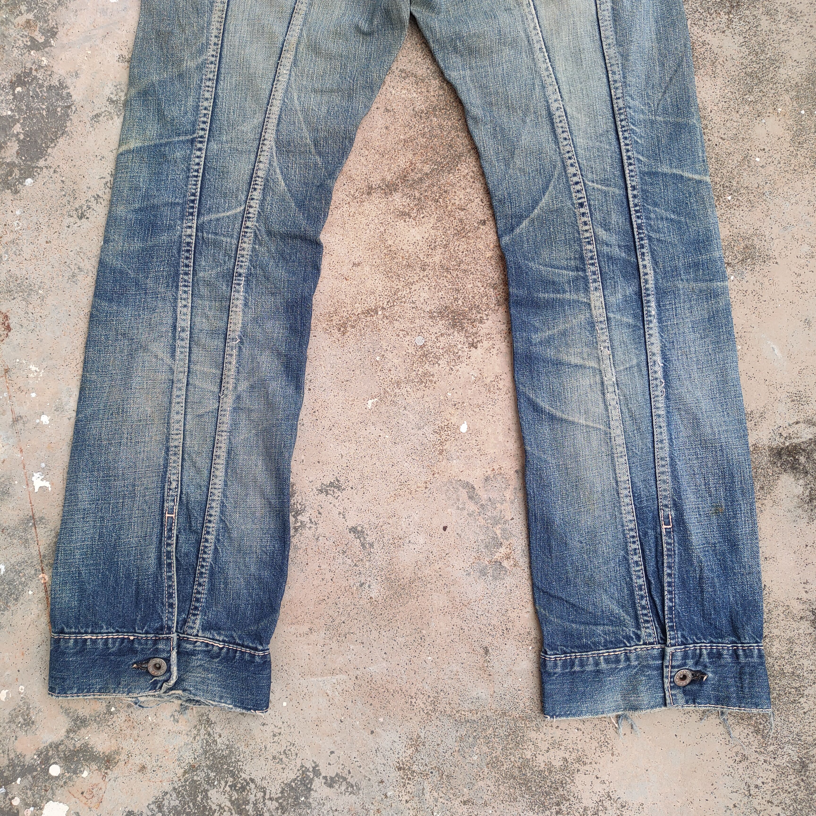 Vintage vintage rare John Bull faded Jean denim pants Size US 32 / EU 48 - 10 Thumbnail