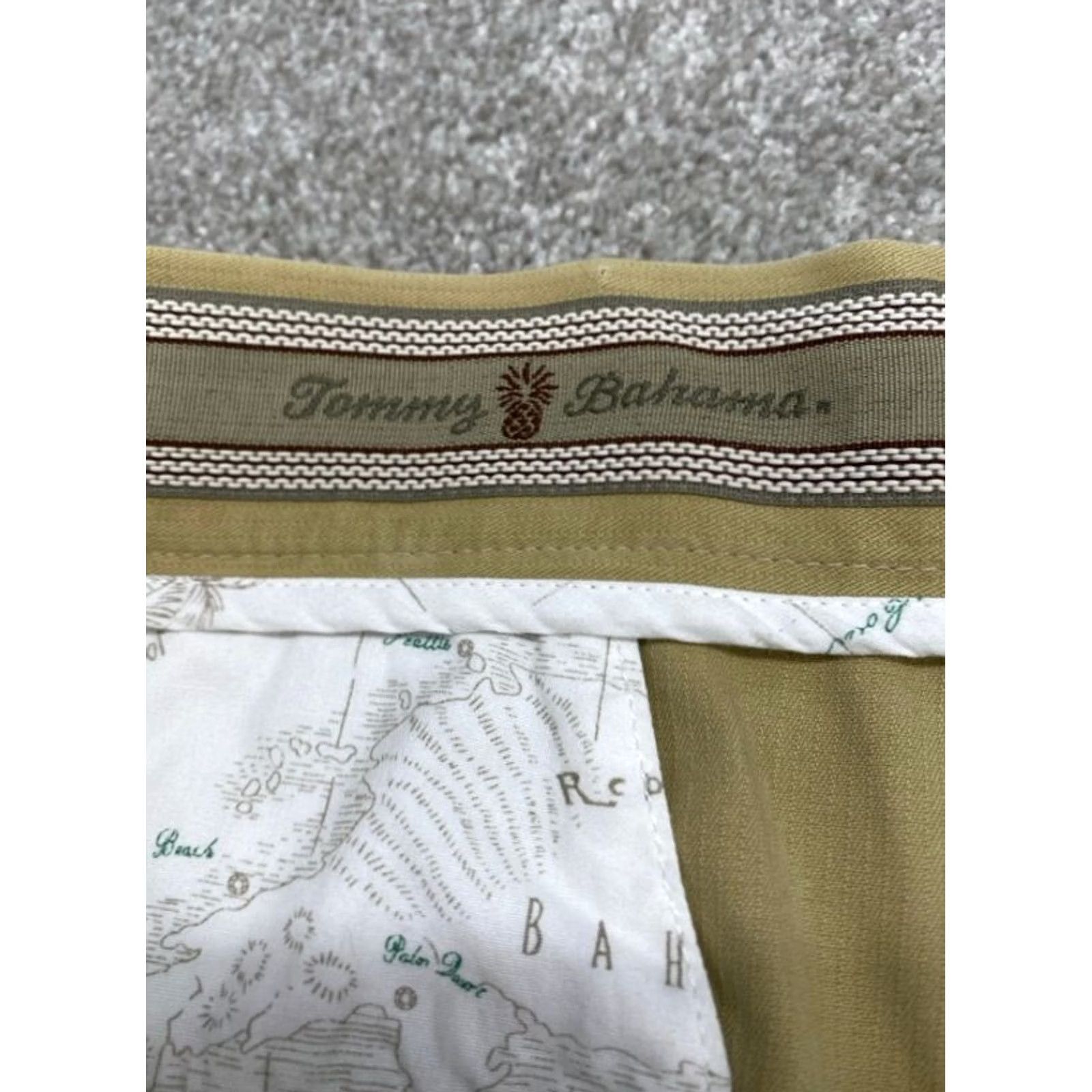 Tommy Bahama Tommy Bahama Silk Chino Shorts Mens 40 Beige 100% Silk Pleated Front 4731 Size US 40 / EU 56 - 3 Thumbnail