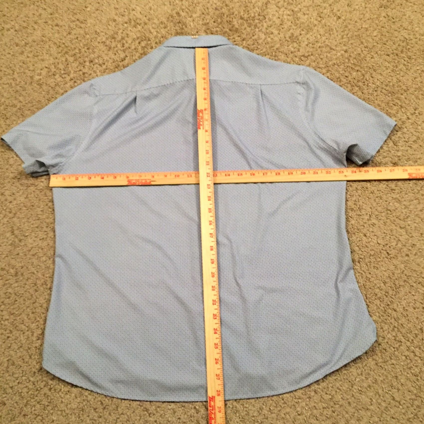 Vintage State Of Matter Shirt State Of Matter Mens Large Blue Geometric Short Sleeve Button Up Size US L / EU 52-54 / 3 - 6 Thumbnail