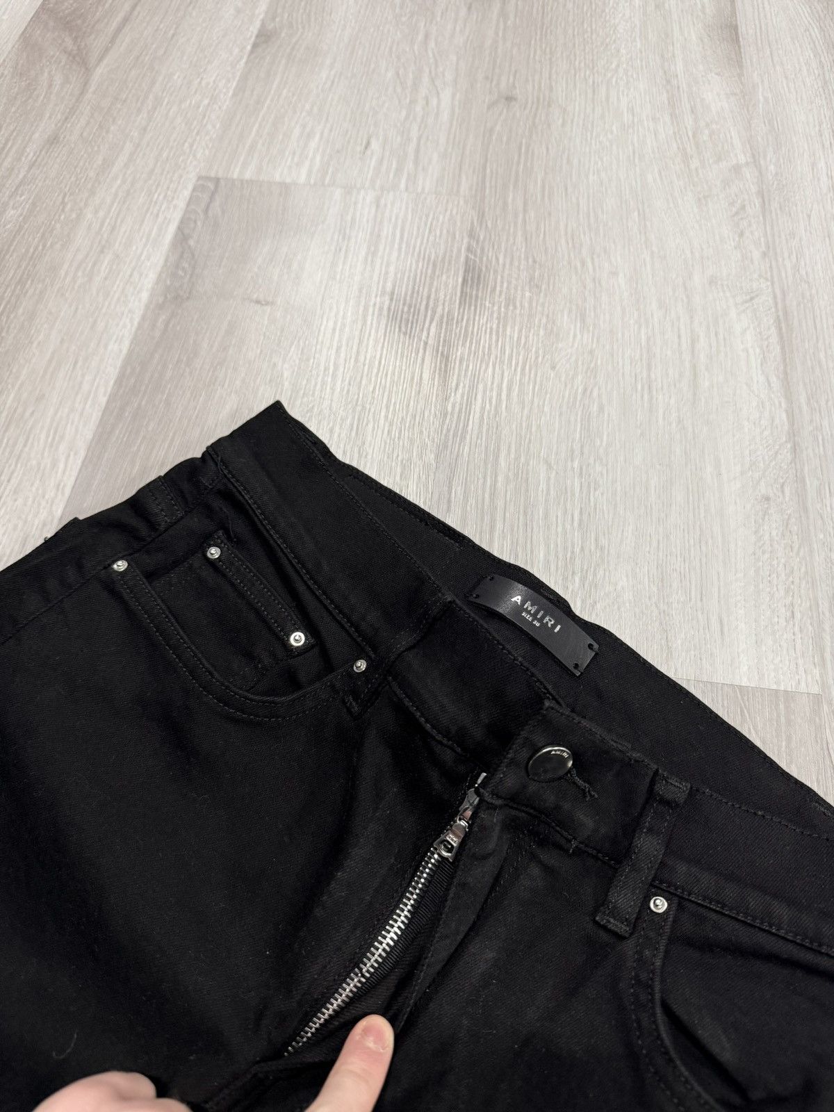 Amiri Amiri 29 Jet Black Size US 30 / EU 46 - 4 Thumbnail
