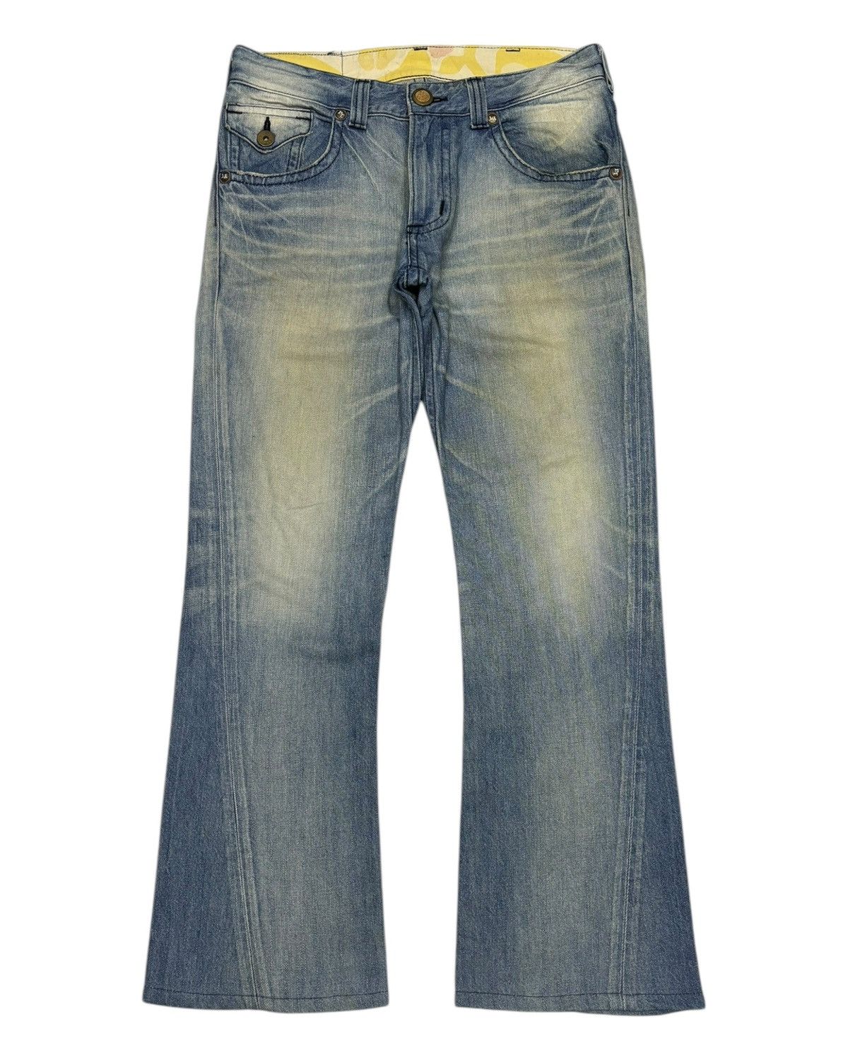 Edwin Flare Edwin Blue Trip Nice Faded Flare Denim Jeans Size US 34 / EU 50 - 7 Thumbnail