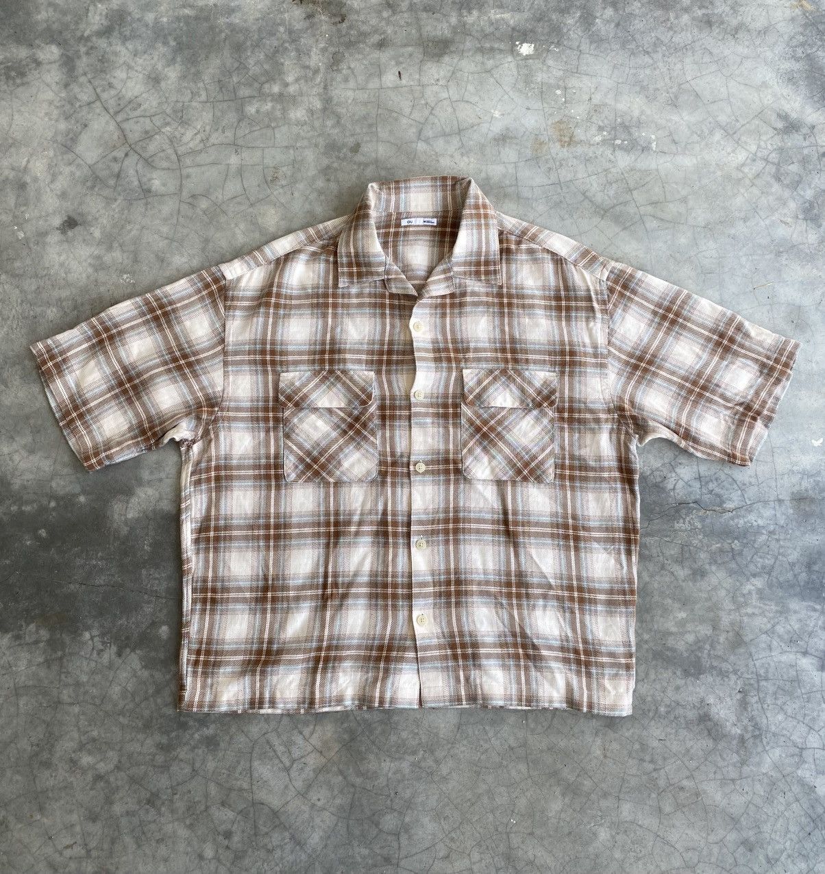 GU GU boxy shadow plaid shirts Size US M / EU 48-50 / 2 - 1 Thumbnail