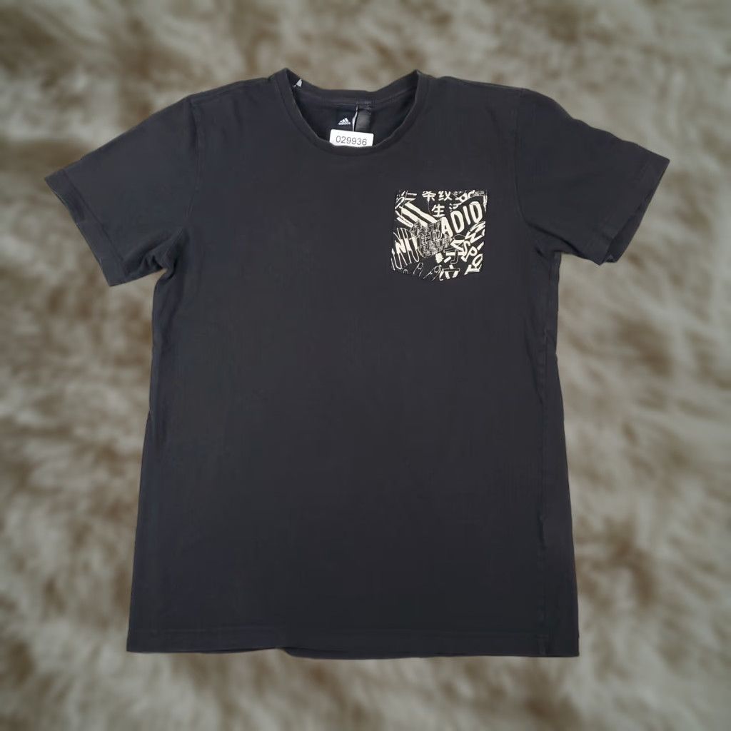 Adidas ADIDAS T Shirt Mens Small Black Logo Short Sleeve Adult Size S Crew Neck Casual Cotton Blend Modern Sports Mens Size US S / EU 44-46 / 1 - 1 Thumbnail