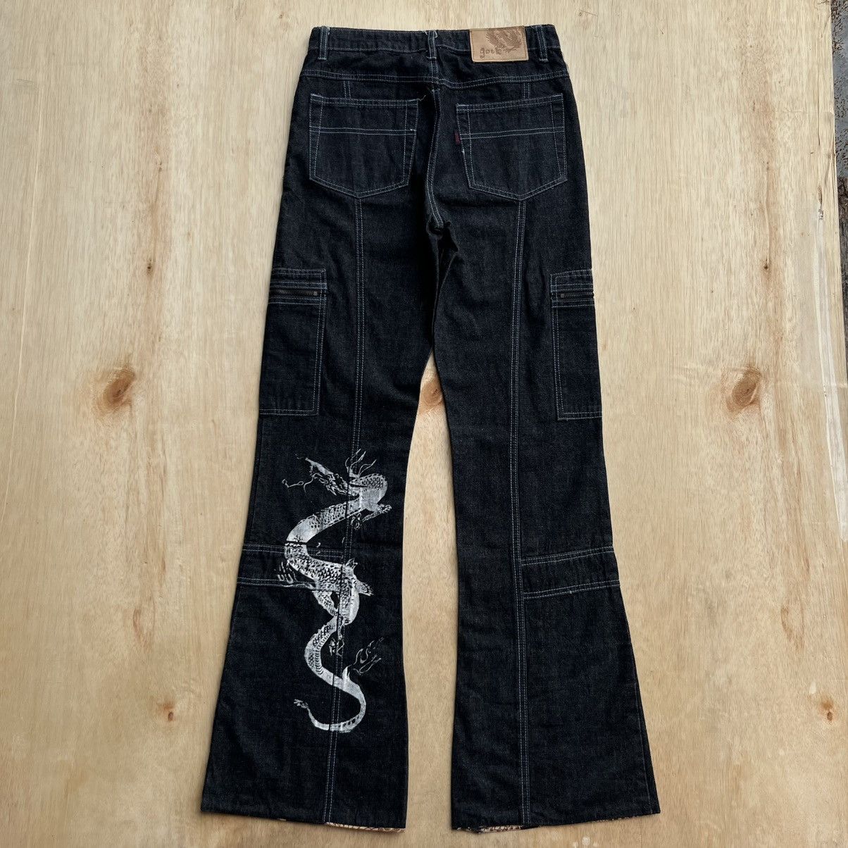 Japanese Brand GOUK CARGO SUKAJAN FLARED DENIM Size 28" / US 6 / IT 42 - 9 Thumbnail