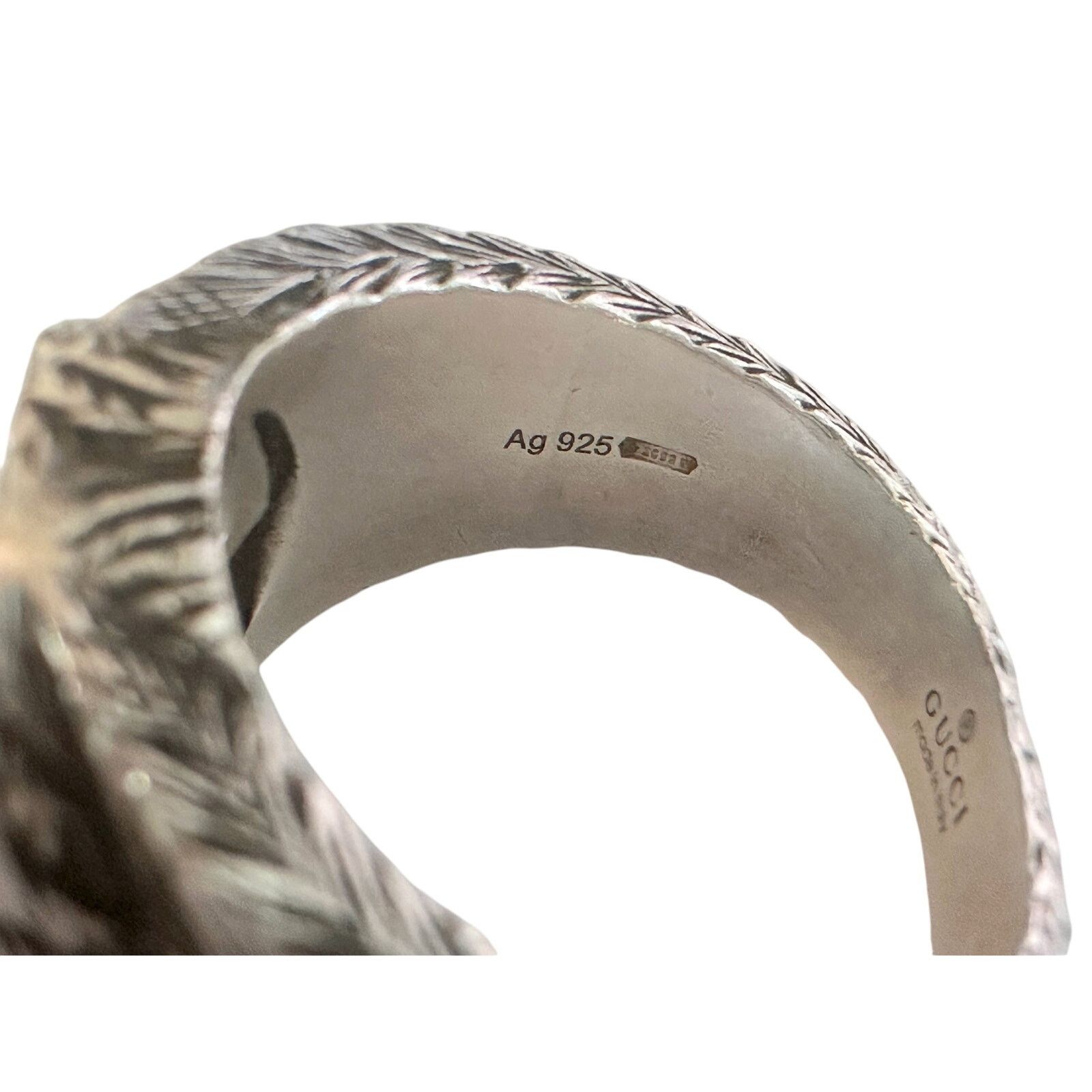 Gucci Gucci Interlocking G Arabesque Ring Sterling Silver Size ONE SIZE - 11 Thumbnail