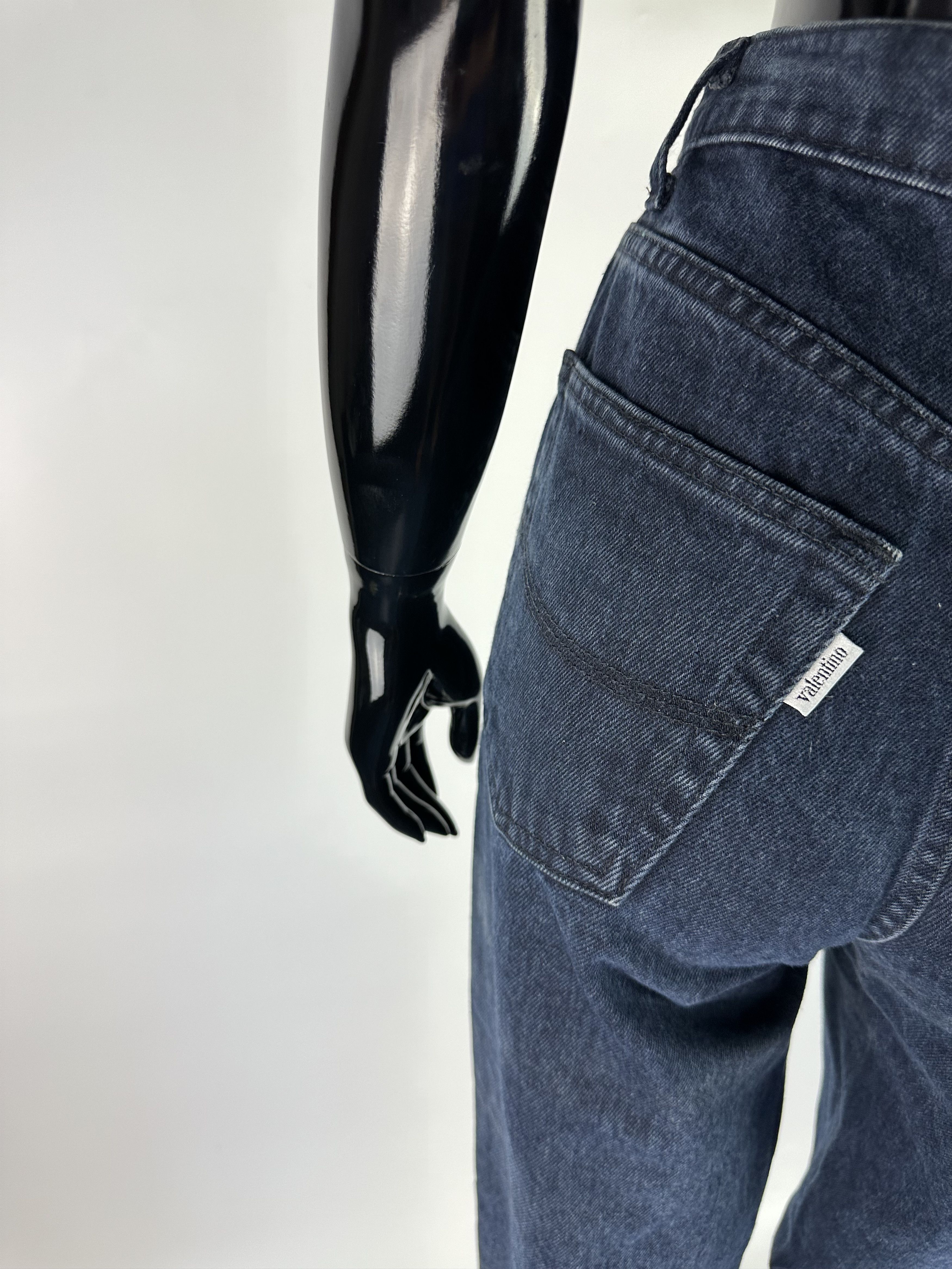 Valentino × Vintage 90s Valentino Vintage Mom Jeans Denim Pants Blue Size 27 Size 27" / US 4 / IT 40 - 5 Thumbnail
