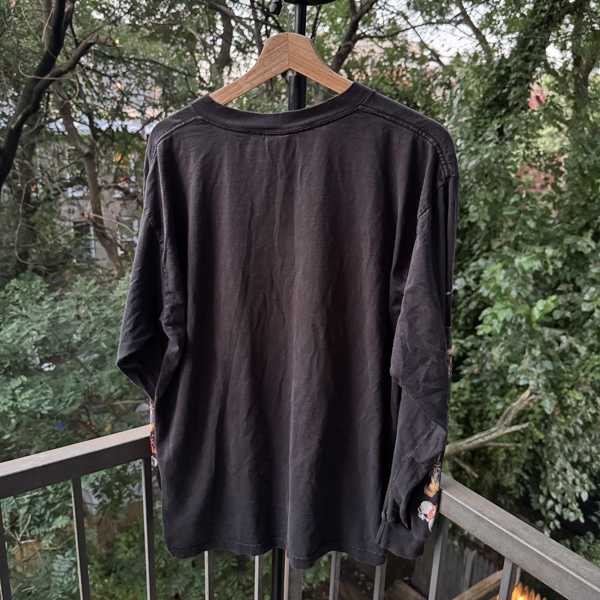 Vintage Thrashed Faded Distressed Joker Biker Longsleeve ERD Grunge Size US L / EU 52-54 / 3 - 2 Thumbnail