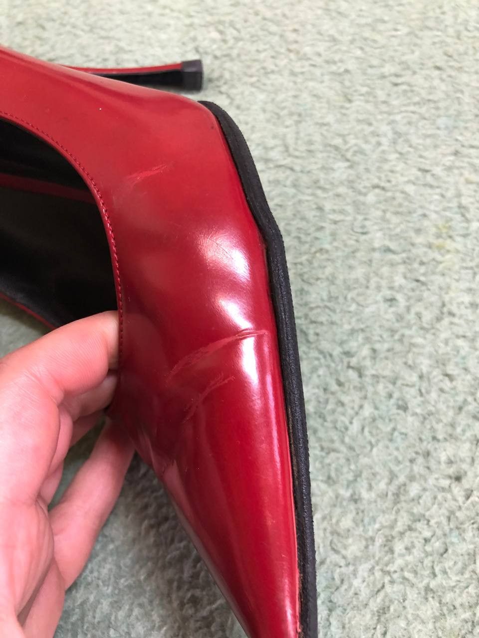 Dolce & Gabbana Dolce & Gabbana Red Patent Leather Pointed-Toe Heels Size US 10 / IT 40 - 12 Thumbnail