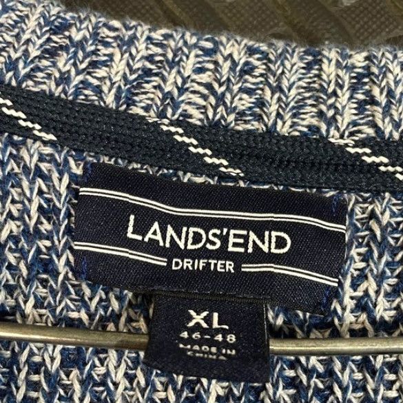 Lands' End Lands' End Drifter Blue Heather Knit Pullover Crew Neck Sweater Men's XL Size US XL / EU 56 / 4 - 2 Thumbnail
