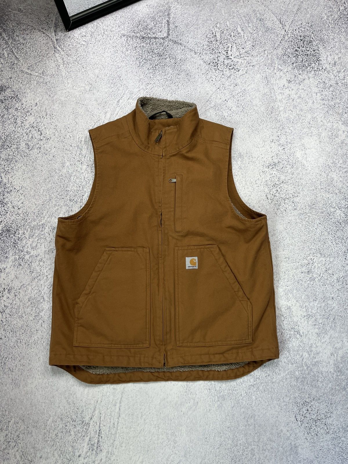 Carhartt Carhartt Duck Vest Sherpa Lined Streetwear Hype Men’s Size M Size US M / EU 48-50 / 2 - 1 Thumbnail