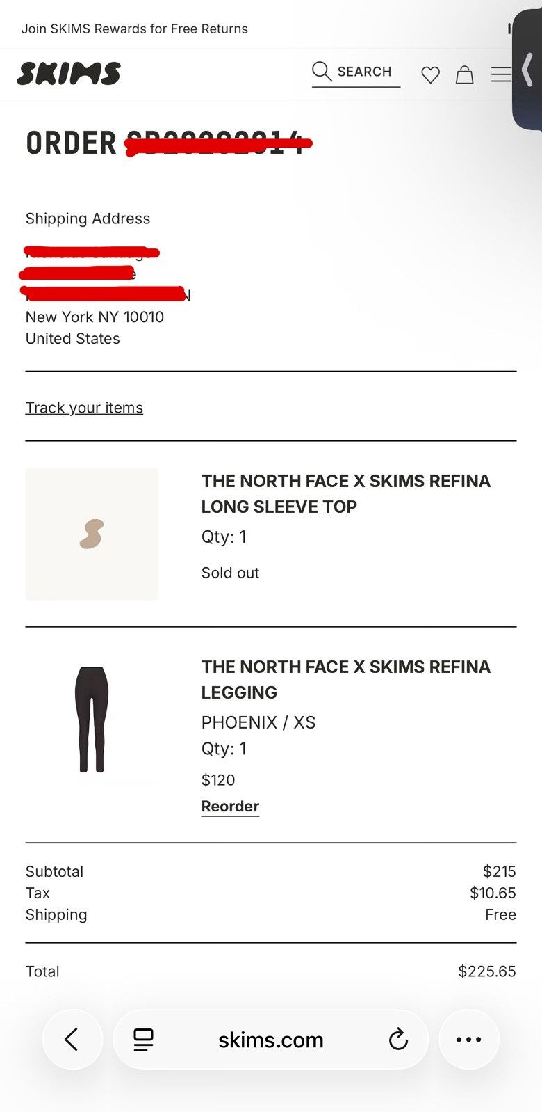 SKIMS × The North Face SKIMS x NORTH FACE REFINA LEGGING PHOENIX SIZE XS Size 26" / US 2 / IT 38 - 8 Thumbnail