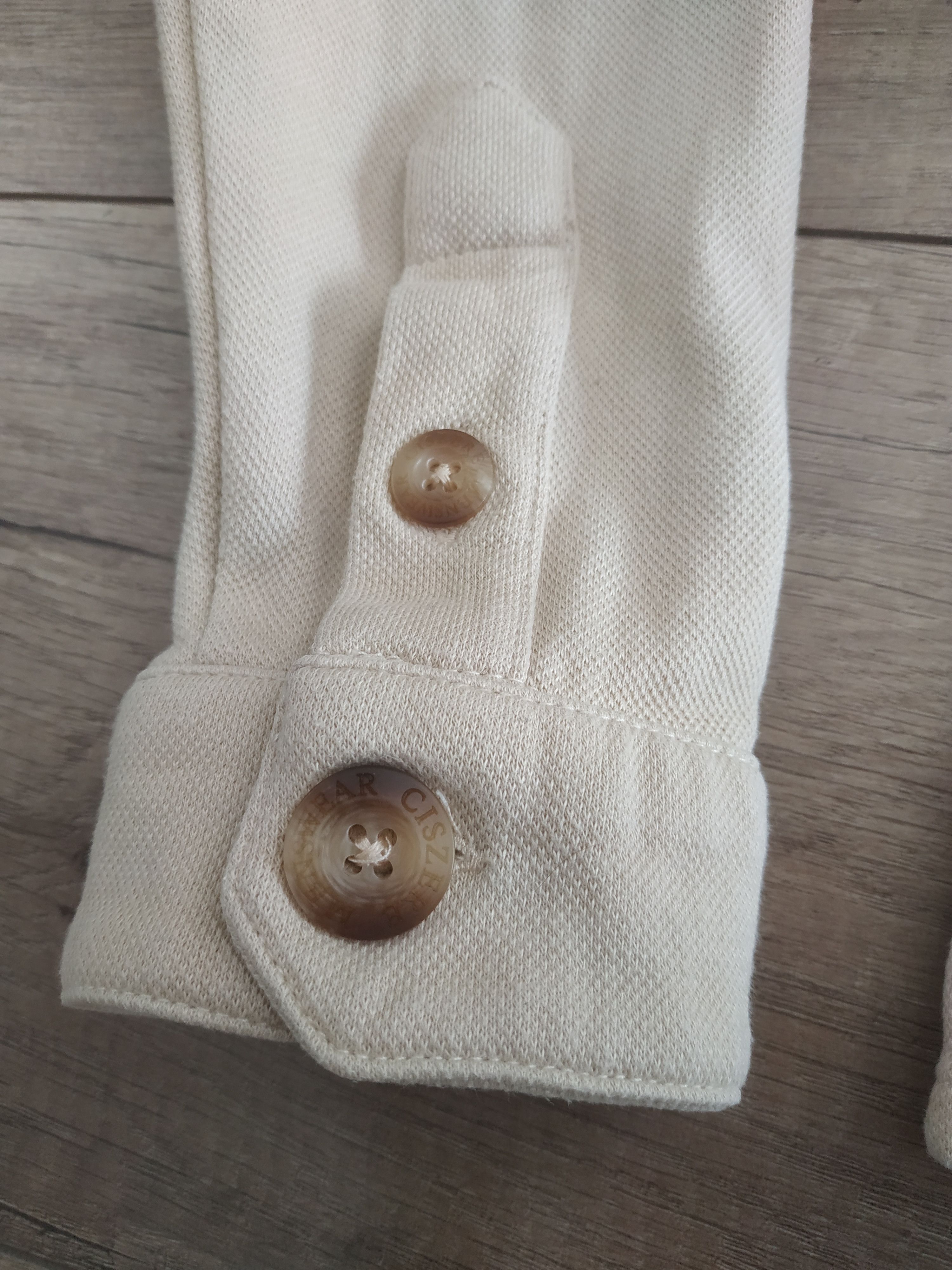 Designer CISZERE Beige Men's Button Up Shirt, s. SMALL Size US S / EU 44-46 / 1 - 6 Thumbnail