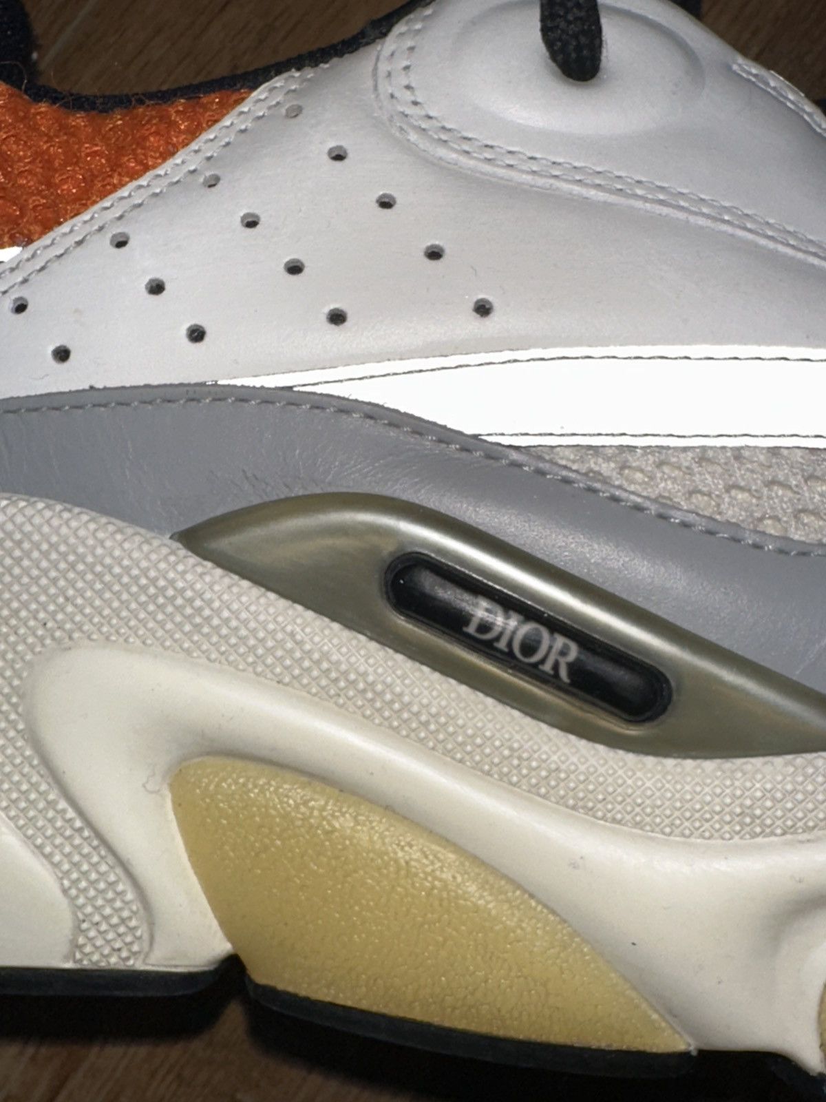 Dior Dior Sneakers B22 Grey/Orange Size US 8.5 / EU 41-42 - 15 Thumbnail