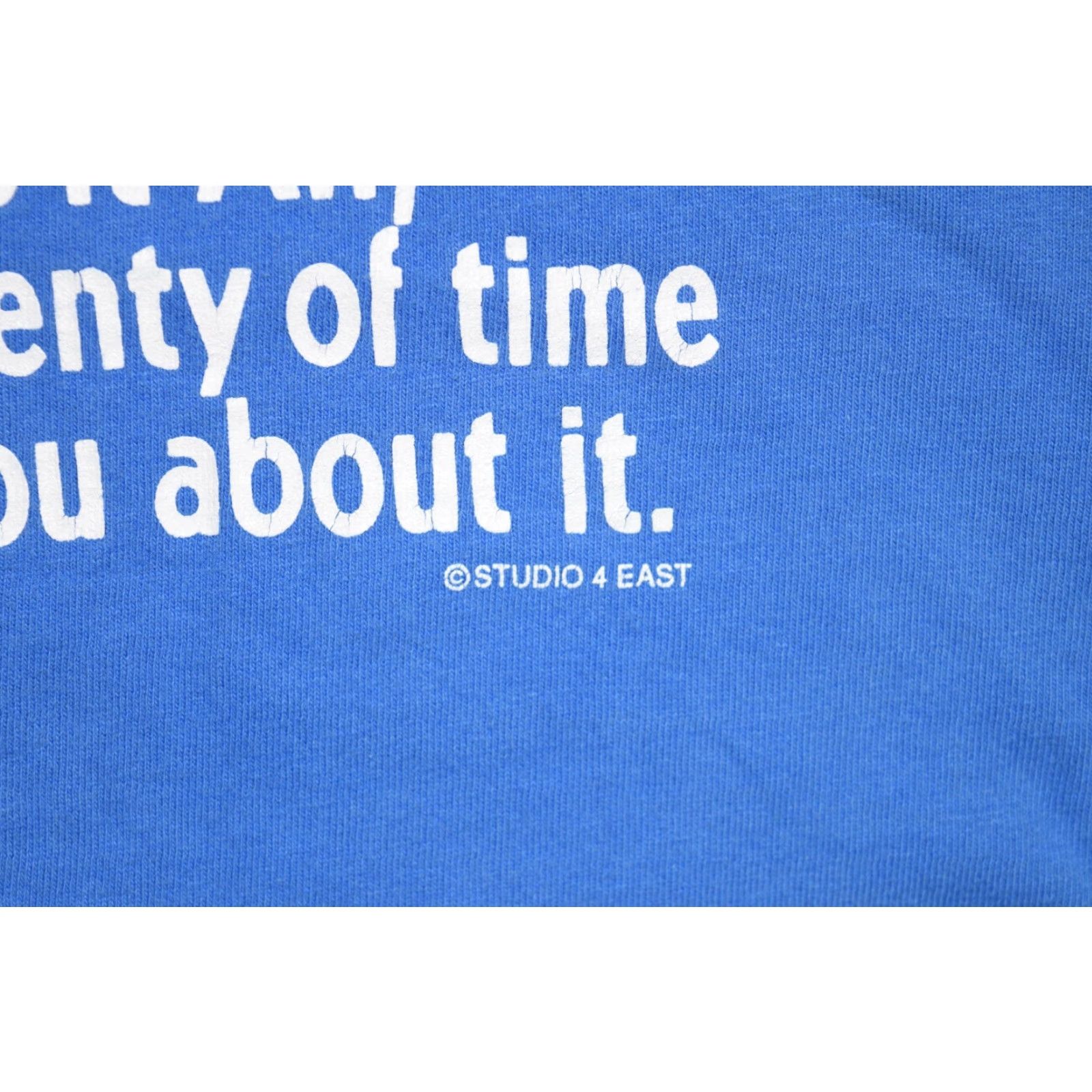 Fruit Of The Loom VTG RETIREE WARNING T-SHIRT SHIRT Men L Blue 1990s Grunge Fruit of the Loom Made in USA Size US L / EU 52-54 / 3 - 5 Thumbnail