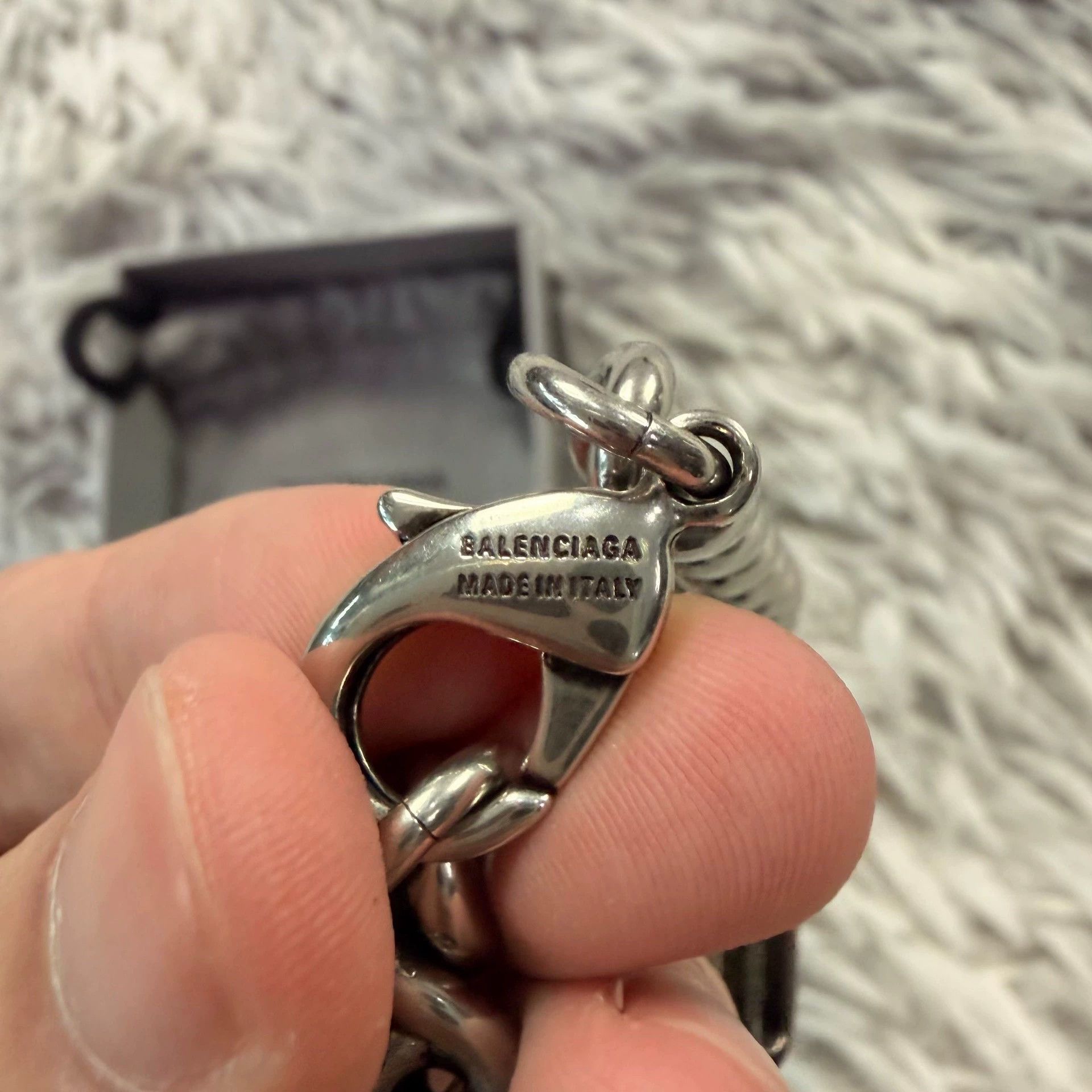 Balenciaga balenciaga double ring bb bracelet in silver Size ONE SIZE - 5 Thumbnail