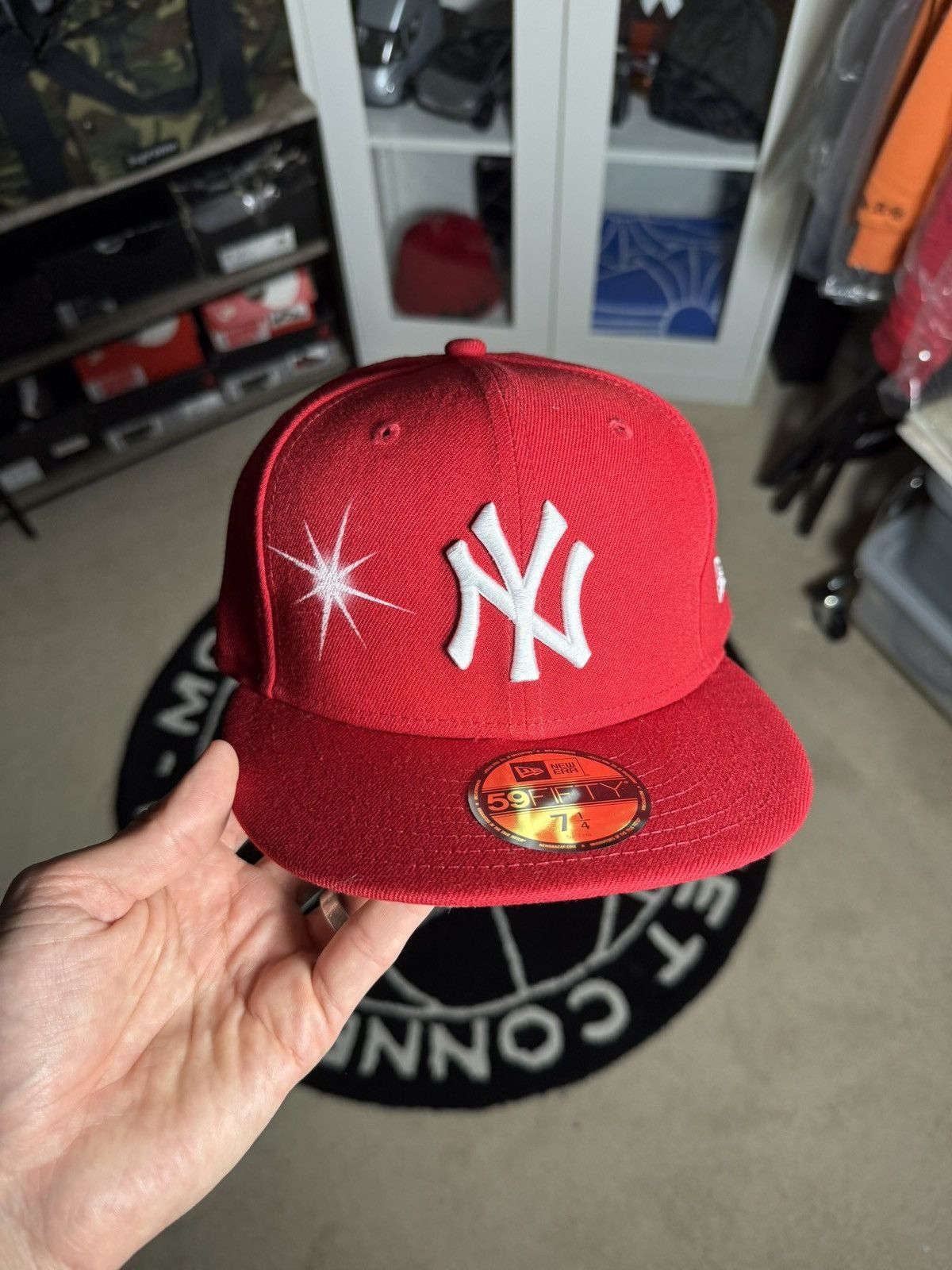 ay el ay en Ay El Ay En NY Valentines Day Hat 7 1/4 Size ONE SIZE - 1 Thumbnail