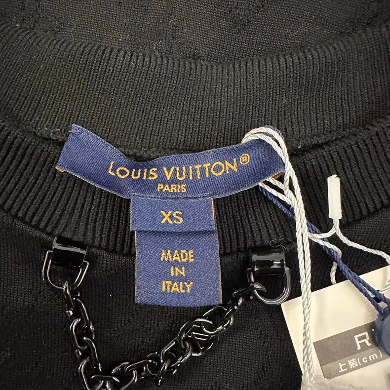 Louis Vuitton Louis Vuitton Black dark stripe full print short sleeve Size US XS / EU 42 / 0 - 4 Thumbnail