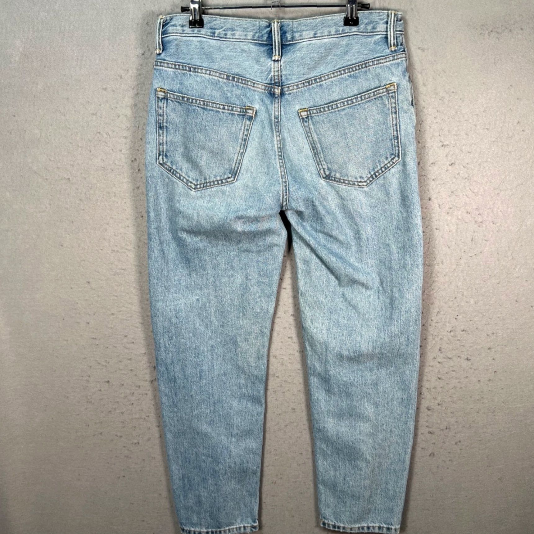 Everlane Everlane Jeans Women's Size 27 Boyfriend Light Wash Straight Leg Cotton Denim 5-Pocket Size 29" - 2 Thumbnail