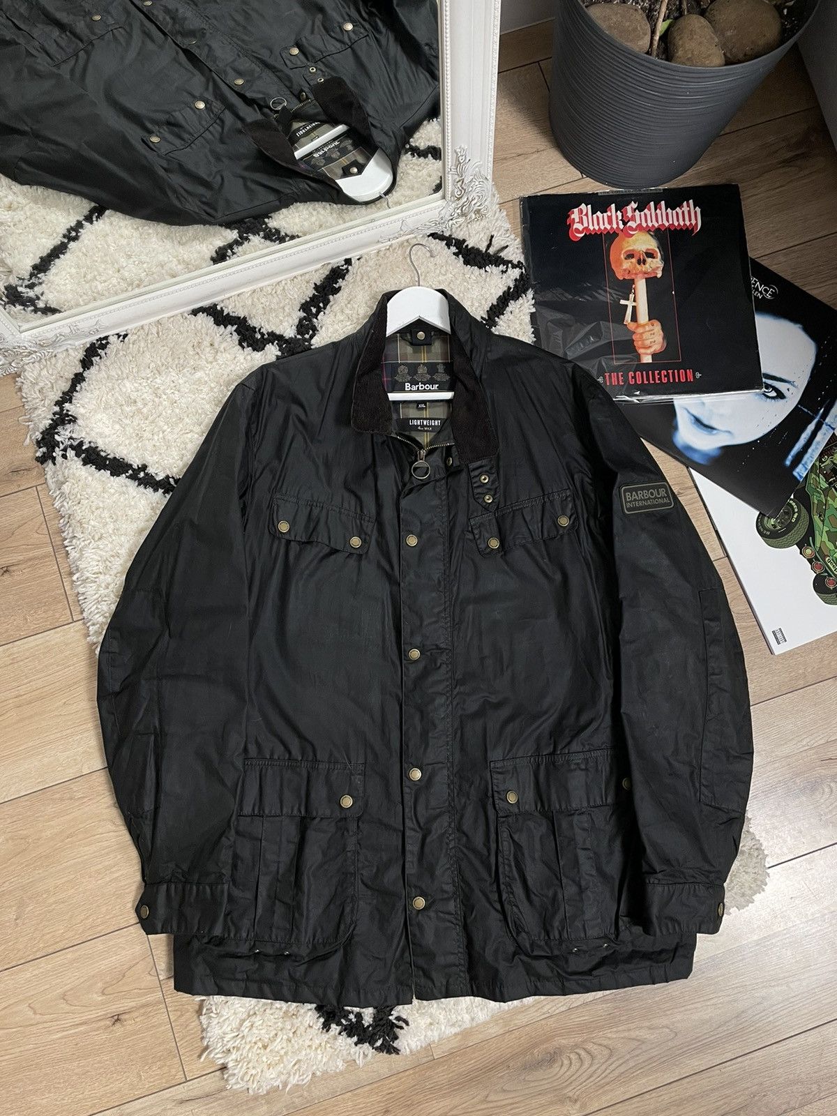 image of Barbour Wax Jacket in Black, Men's (Size 2XL)