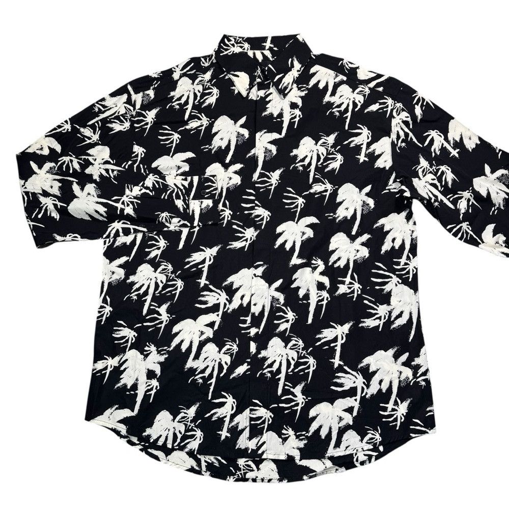 Rta NWT New RTA Sierra Print Black White Palm Cotton Shirt Size Size XS / US 0-2 / IT 36-38 - 3 Thumbnail