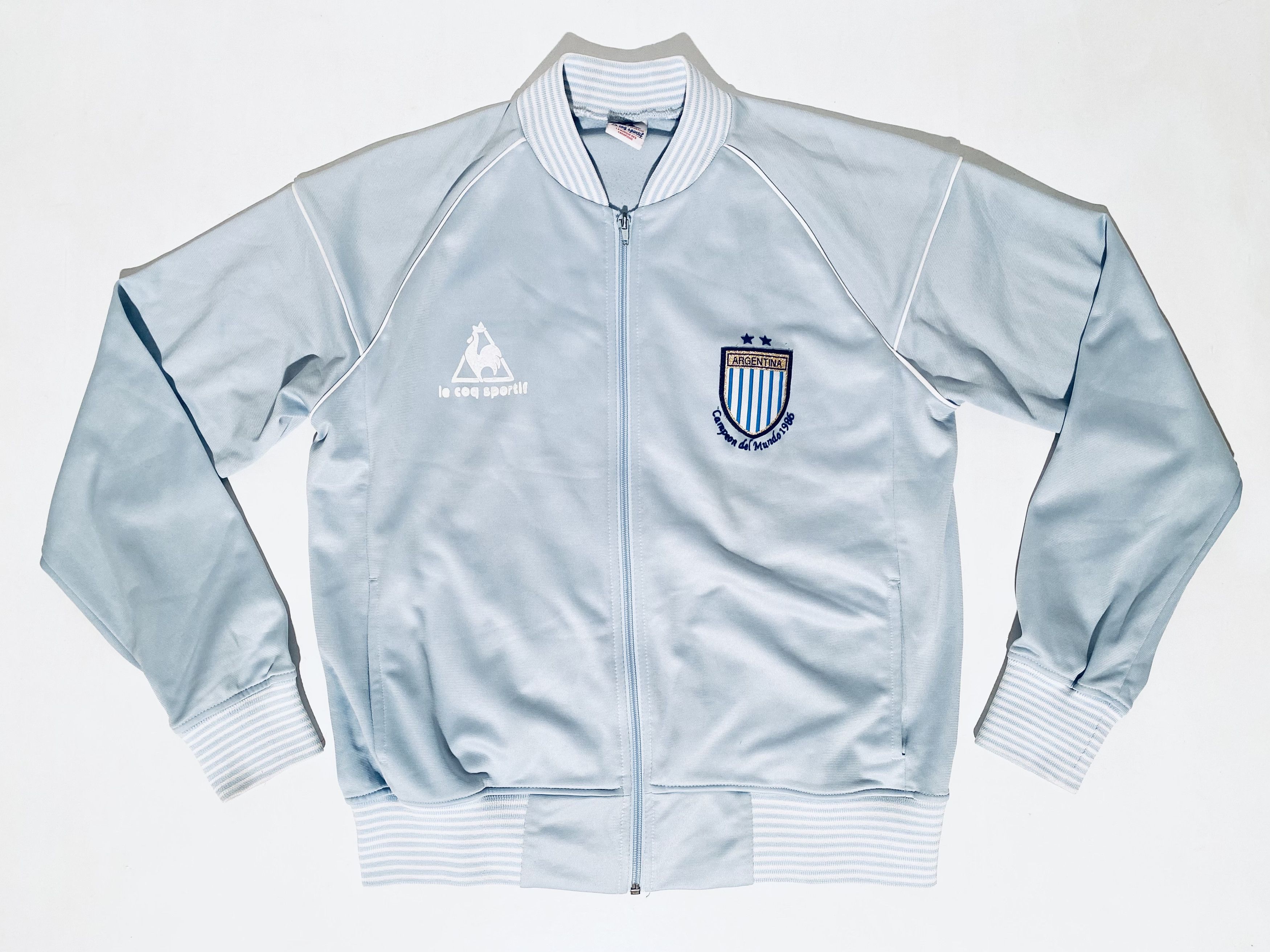 Le Coq Sportif Argentina 1986 Mexico World Cup Training Jacket Maradona Size US M / EU 48-50 / 2 - 3 Thumbnail
