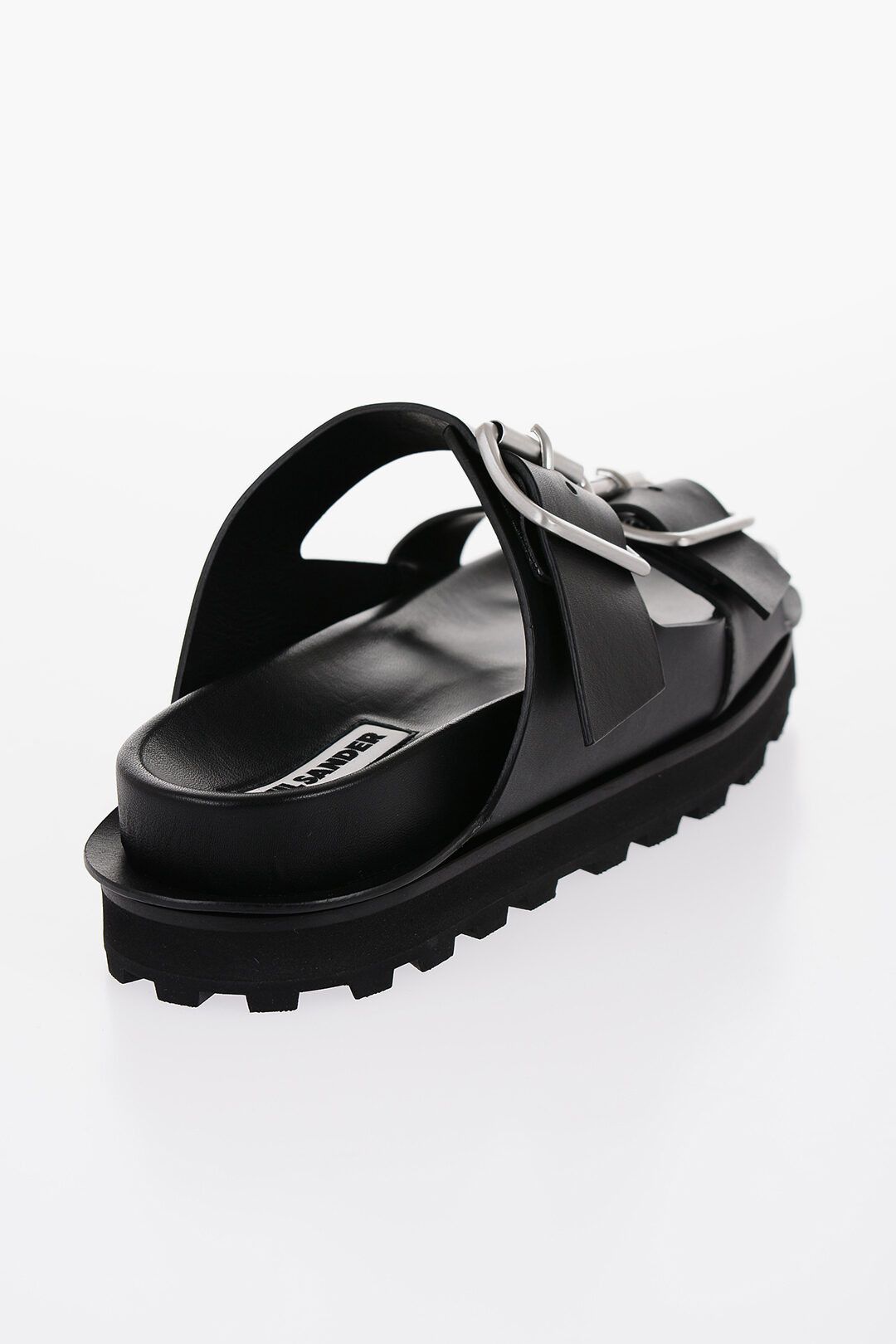 Jil Sander og1mm0625 Leather Sandals in Black Size US 9 / EU 42 - 3 Thumbnail