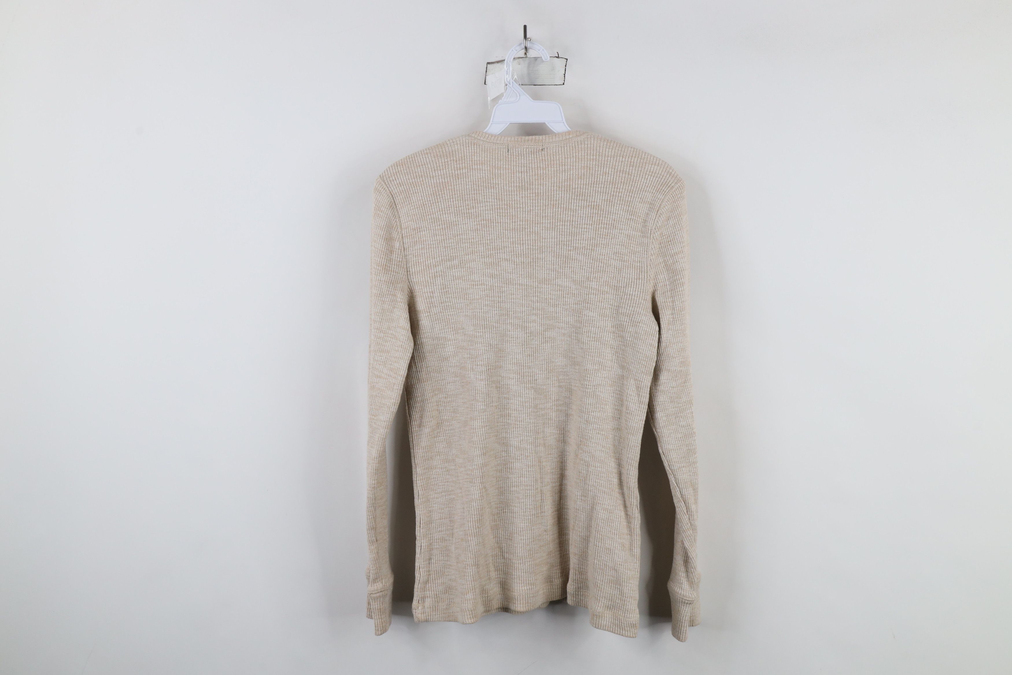 Ralph Lauren × Vintage Vintage 90s Y2K Ralph Lauren Thermal Ribbed Knit T-Shirt Size L / US 10 / IT 46 - 9 Thumbnail