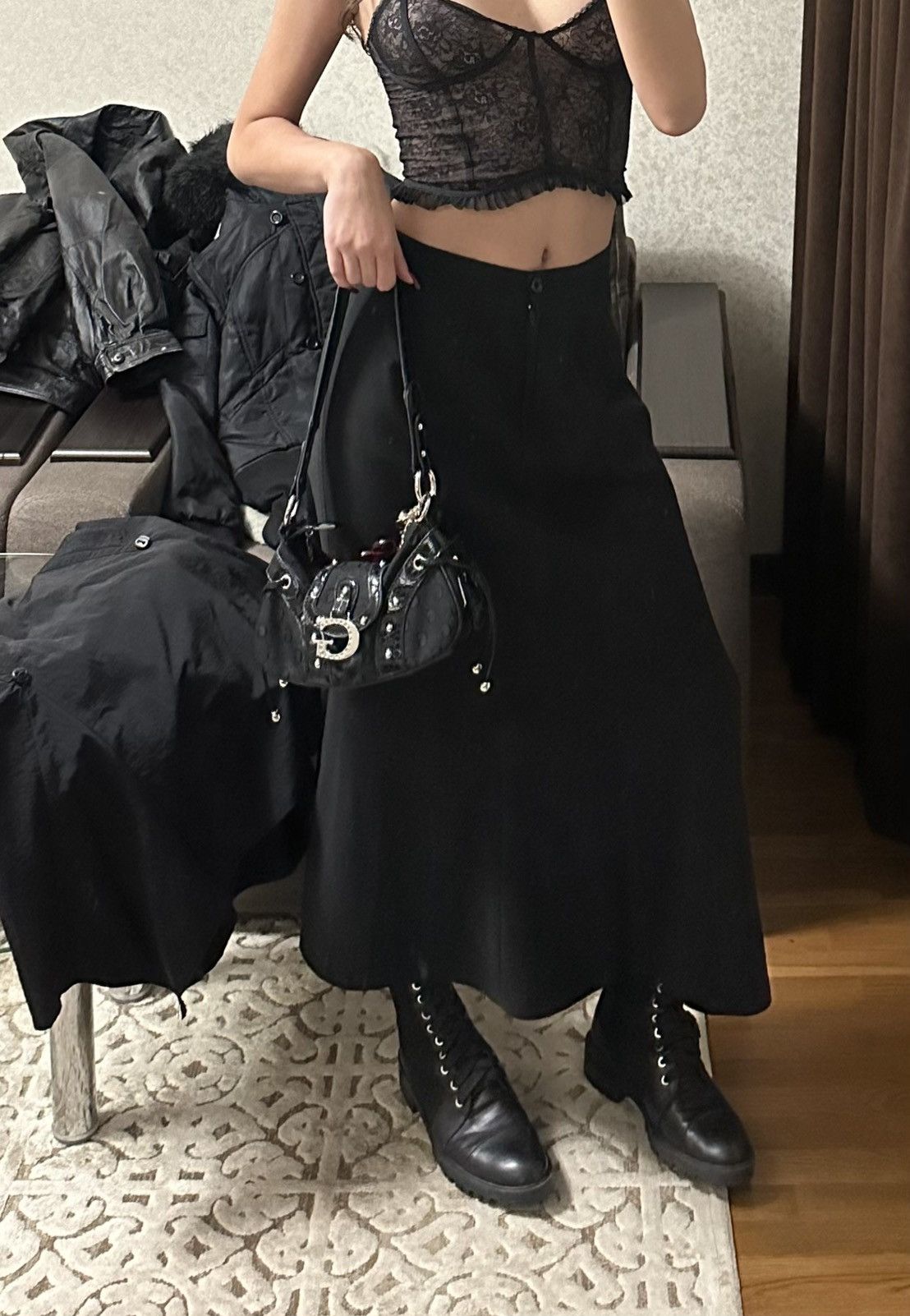 Other Maxi Skirt black Size 22" - 2 Thumbnail