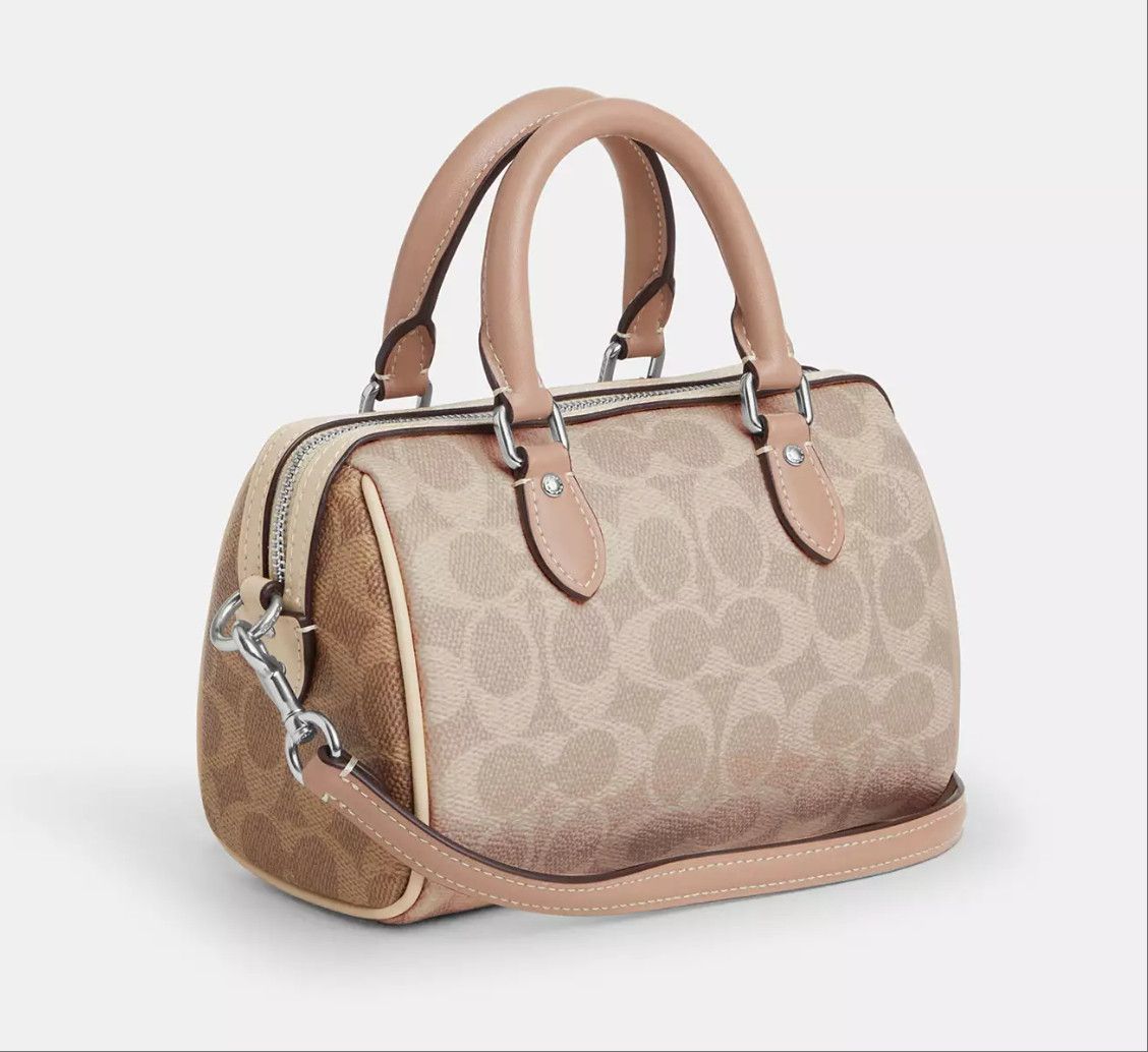 Coach Mini Rowan Crossbody Bag In Blocked Signature Canvas CW330 Size ONE SIZE - 11 Thumbnail