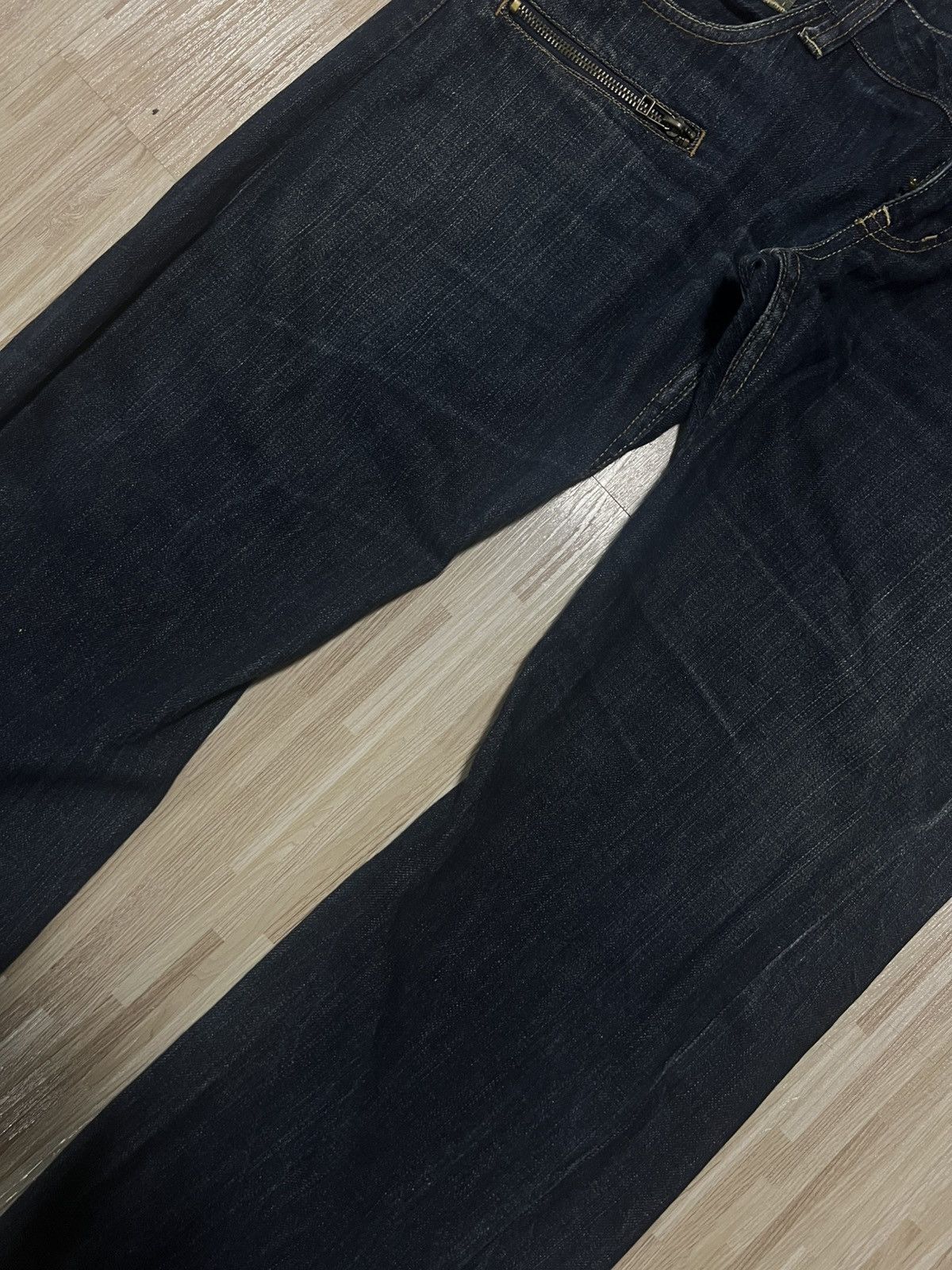 Japanese Brand 💥DOUBLE WAIST 90s DOMINATE HANDCRAFTED JEANS 💥 Size US 35 - 6 Thumbnail