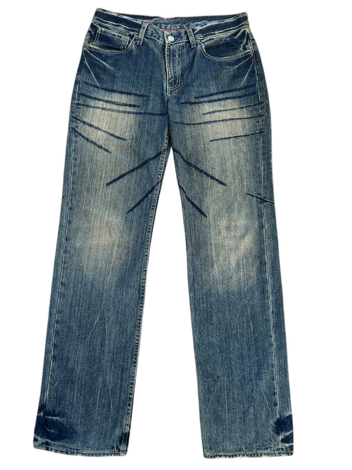 Kapital Vintage Takeo Kikuchi Japanese Distressed Denim Jeans Size US 32 / EU 48 - 2 Thumbnail
