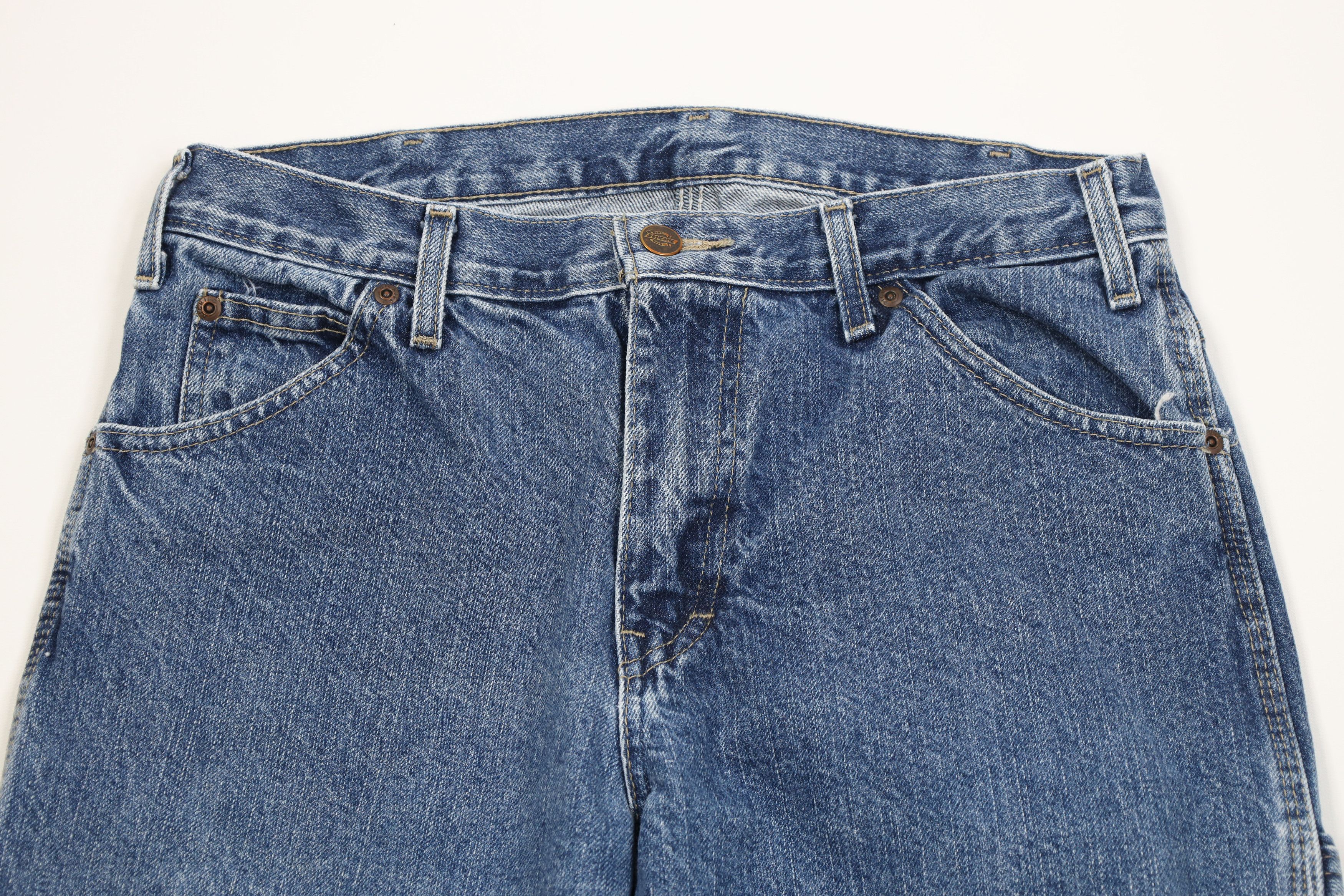 Dickies Vintage Y2K Dickies Spell Relaxed Dungaree Denim Jeans Blue Size US 30 / EU 46 - 2 Thumbnail