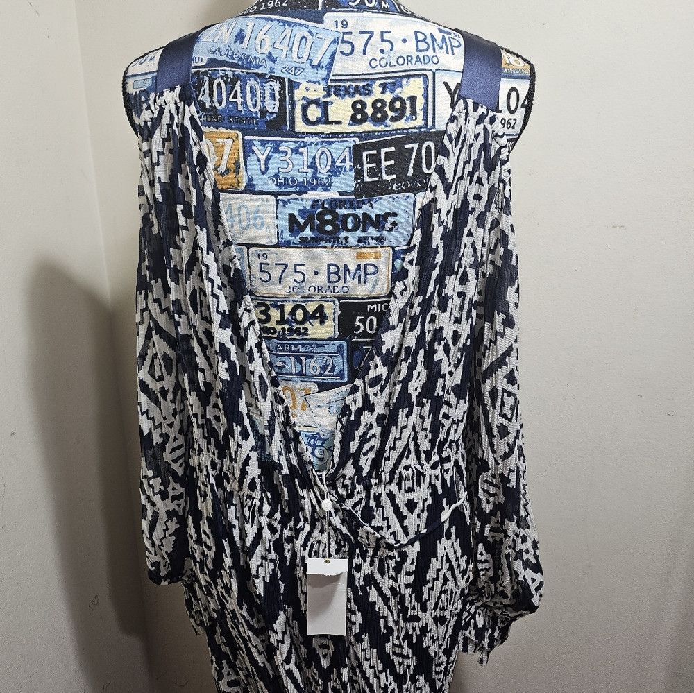 Tory Burch NWT Tory Burch Katherine Dress Small Cold Shoulder Maxi Size S / US 4 / IT 40 - 6 Thumbnail