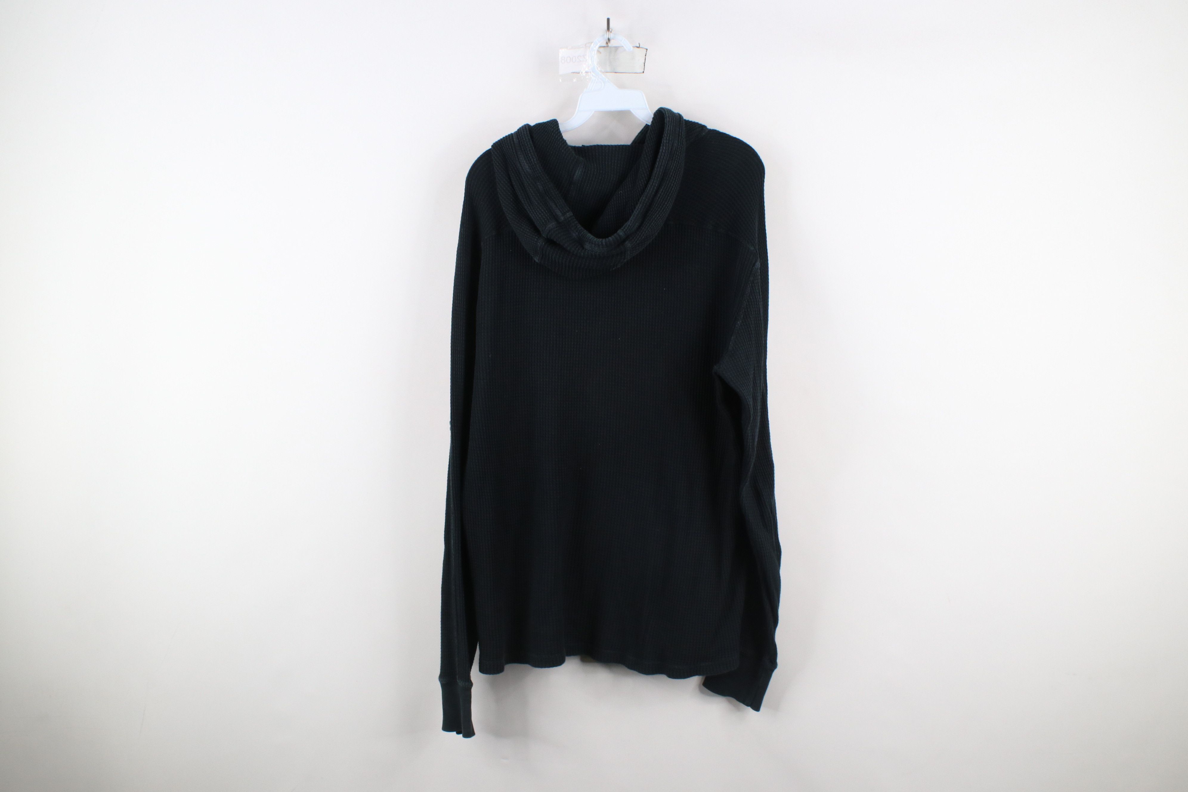 Polo Ralph Lauren Vintage Ralph Lauren Waffle Knit Hoodie Sweatshirt Black Size US M / EU 48-50 / 2 - 10 Thumbnail