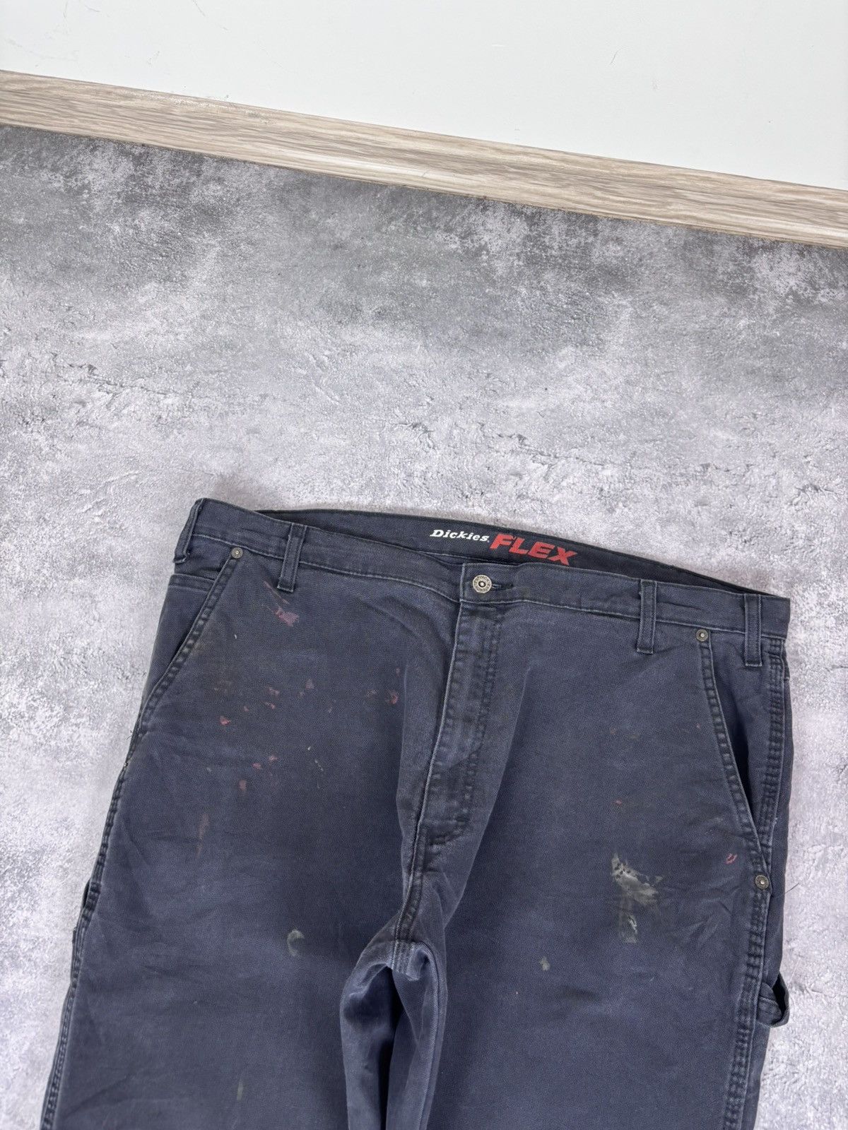 Dickies Dickies Flex Men’s Carpenter Pants Trousers Navy Workwear Size US 44 / EU 60 - 12 Thumbnail