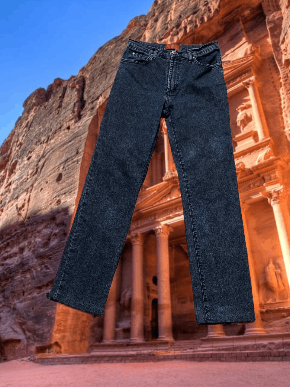 Valentino luxury jeans VALENTINO vintage Y2K logo streetwear Size 31" - 1 Thumbnail