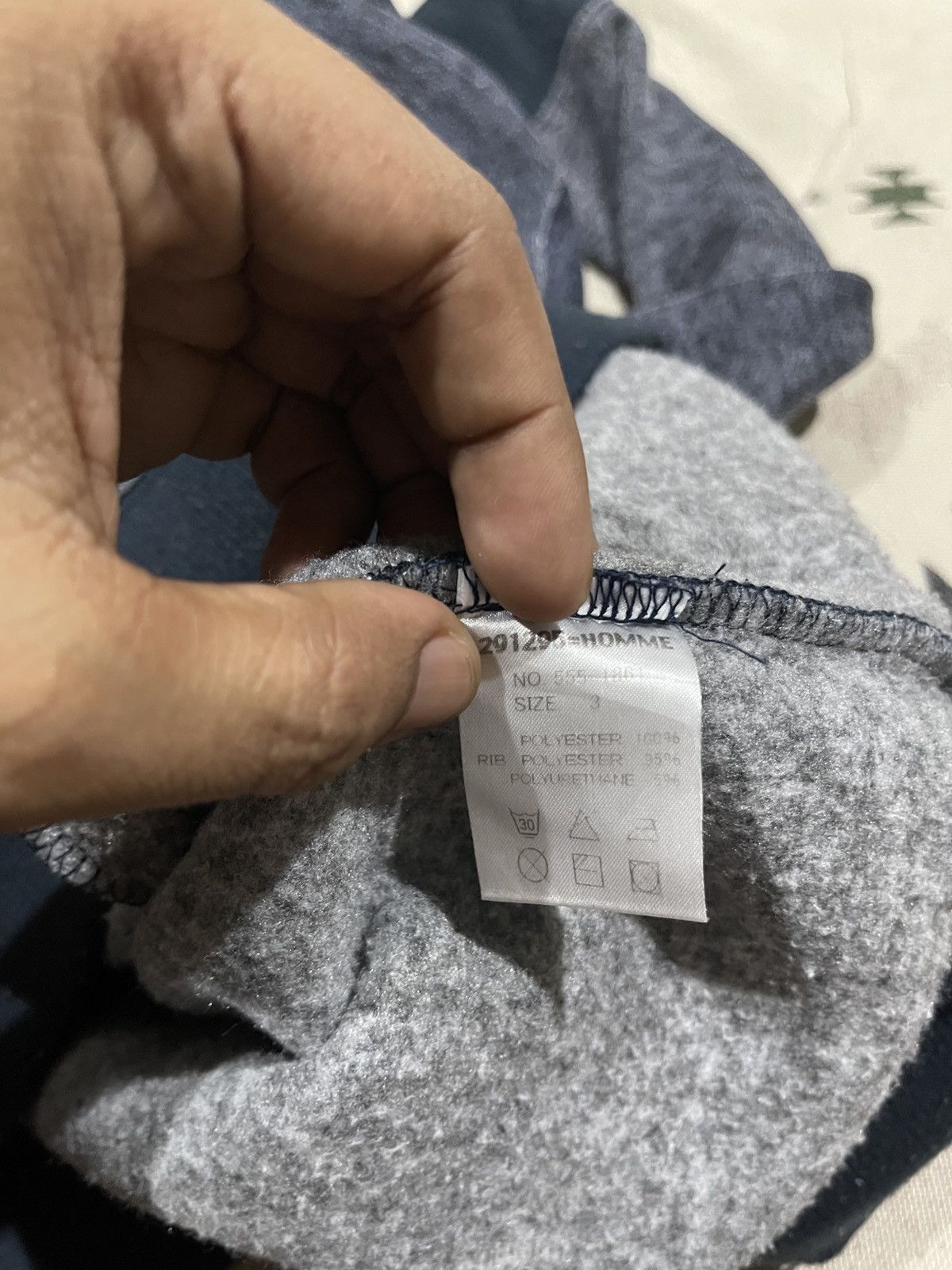 291295=Homme 2000s 291295=HOMME INDIGO DYE 3 POCKET HOODIE FADED Size US M / EU 48-50 / 2 - 11 Thumbnail