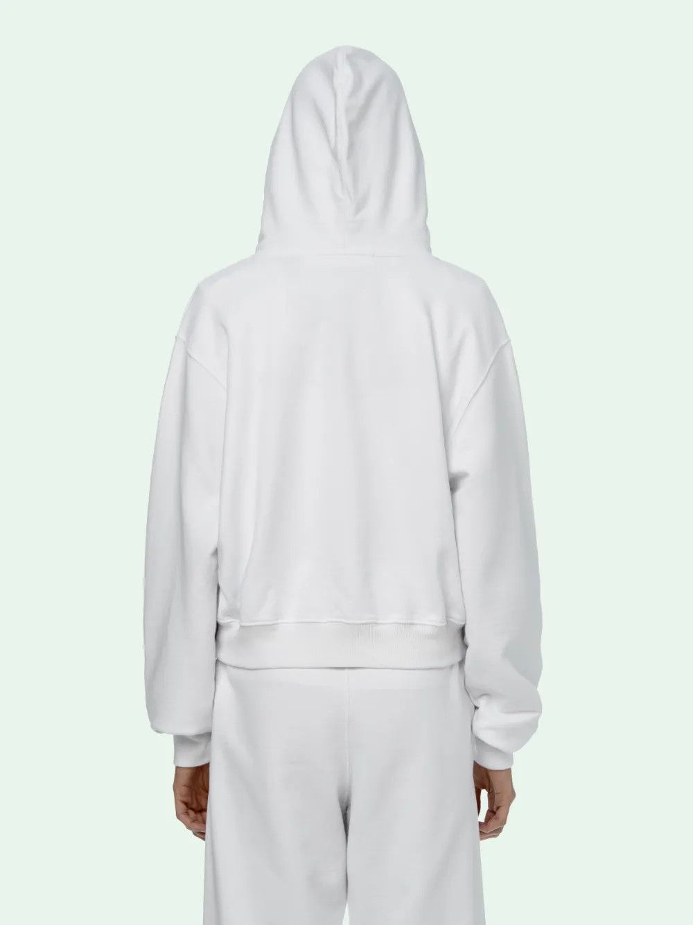 Off-White o1gr1nt0125 Figure Of Speech Over Hoodie in White Size L / US 10 / IT 46 - 4 Thumbnail
