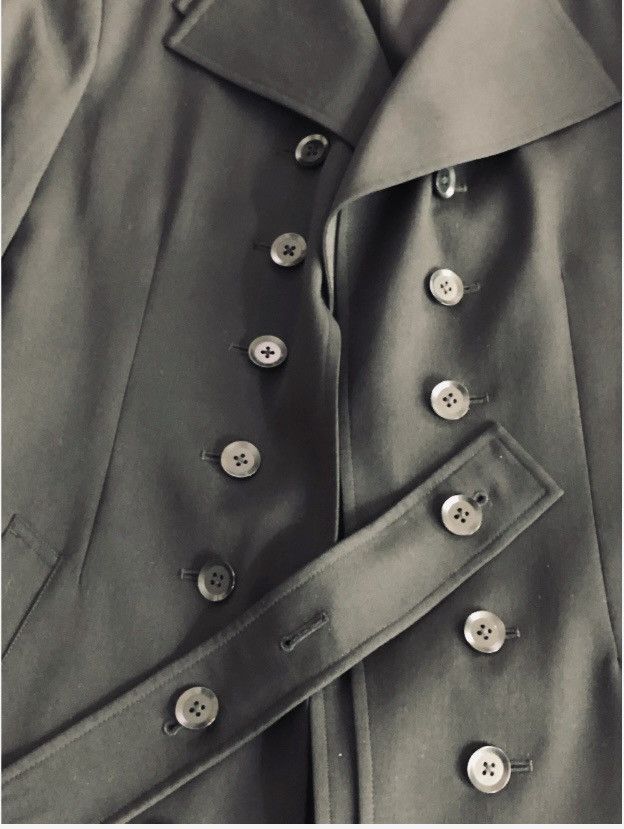 Yohji Yamamoto Yohji Yamamoto 🇯🇵 Pour Homme Nero Wool Dual Drape Coat 2 NWT Size US M / EU 48-50 / 2 - 4 Thumbnail