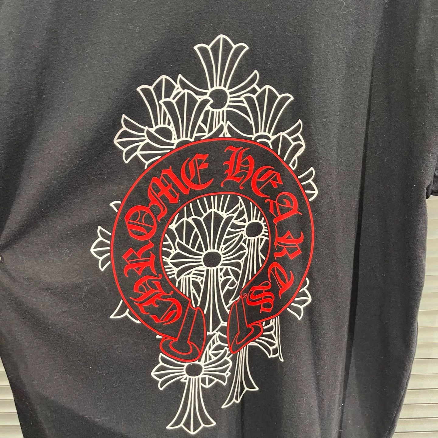 Chrome Hearts CH Phantom Cross Red Horseshoe SS L 99 New Size US L / EU 52-54 / 3 - 6 Thumbnail