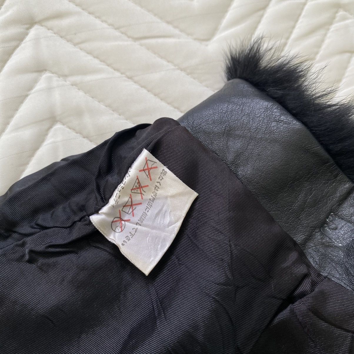 Genuine Leather Genuine Rabbit Fur Short By Ozone Community Size 23" - 7 Thumbnail