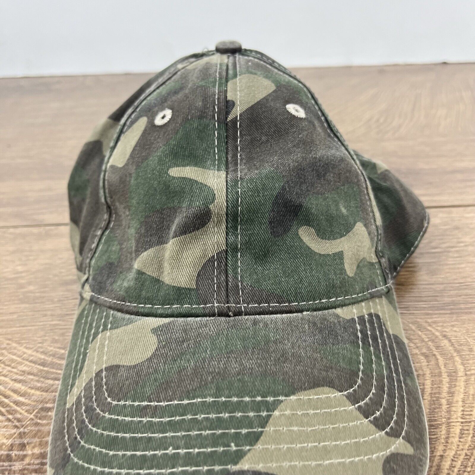 Other Camoflauge Baseball Hat Camo Green Hat Adjustable Hat Camo A Size ONE SIZE - 6 Thumbnail
