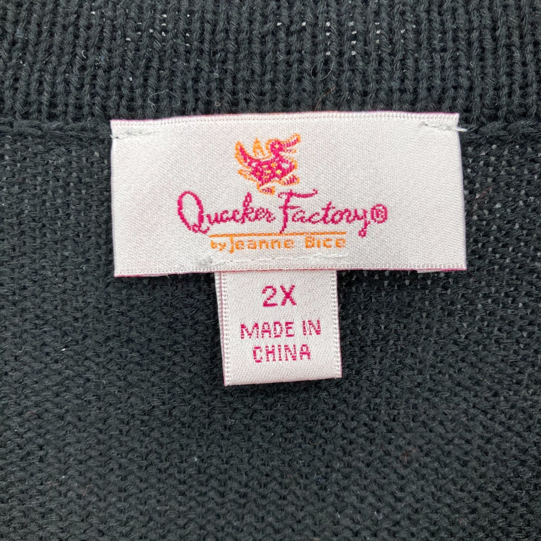Quacker Factory Quacker Factory Black Pumpkin Sweater Plus Size 2X Cotton Blend Halloween Fall Pullover Womens Cardigan Not Applicable Size XXL / US 16-18 / IT 52-54 - 4 Thumbnail