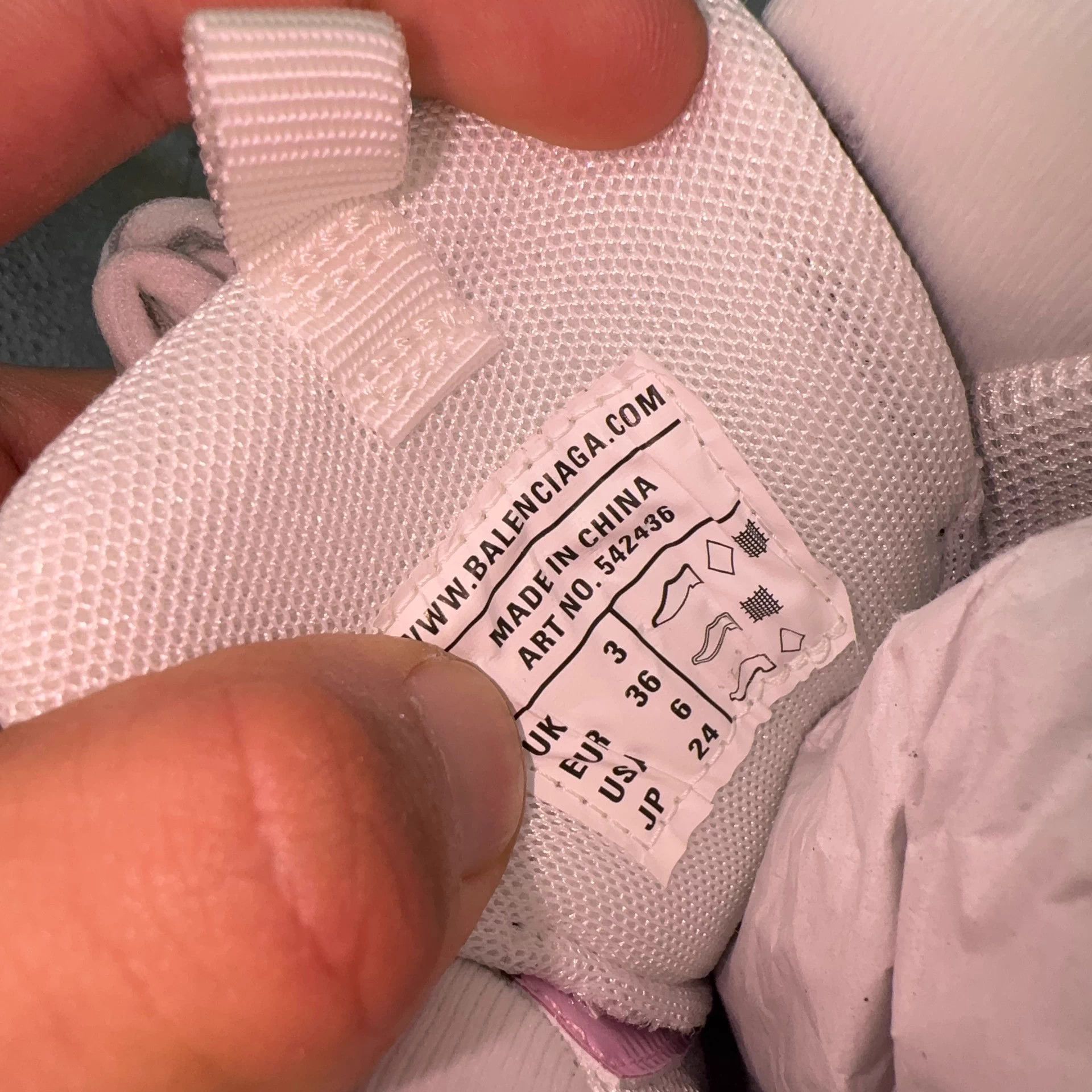 Balenciaga Balenciaga Track Gray Pink White Sneakers Size US 5 / IT 35 - 7 Thumbnail