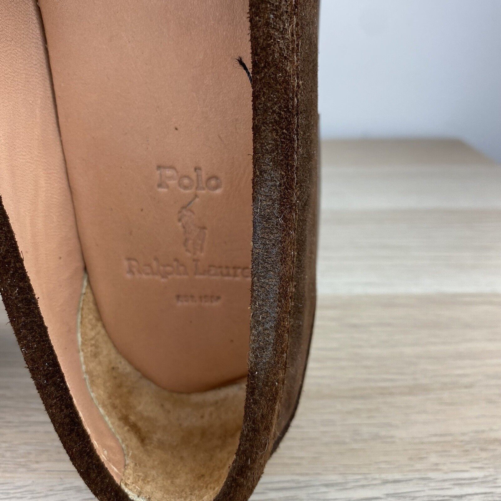 Polo Ralph Lauren Vintage Polo Ralph Lauren Suede Crest Loafers Leather 11.5D Size US 11.5 / EU 44-45 - 13 Thumbnail
